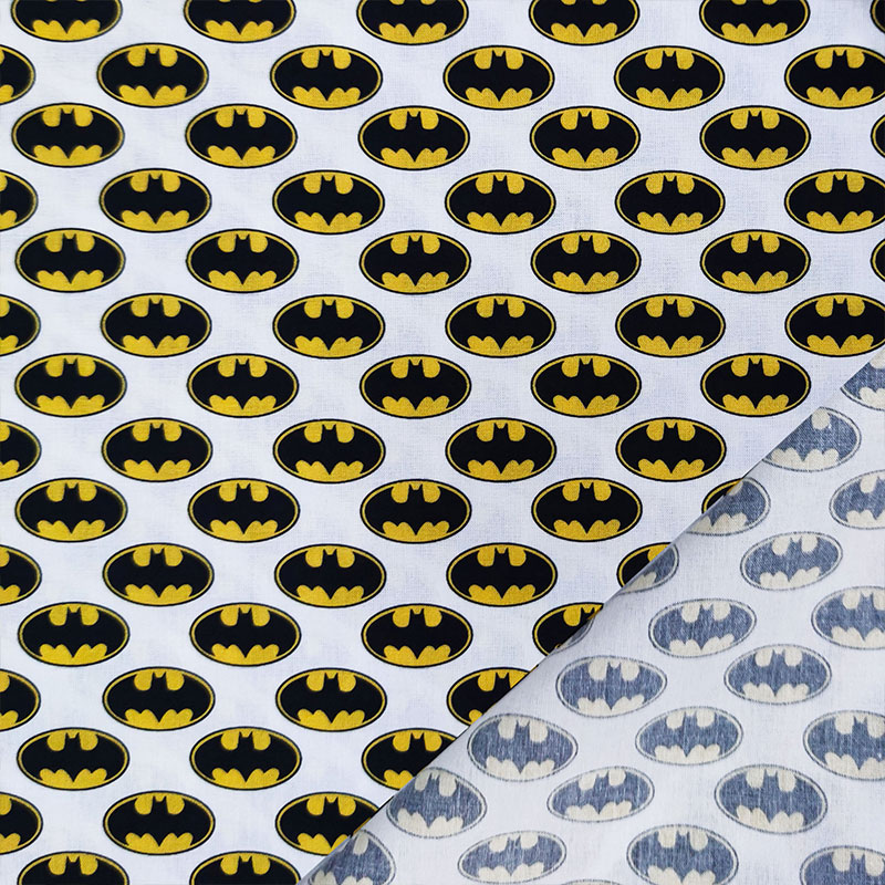Leggero tessuto di cotone logo batman
