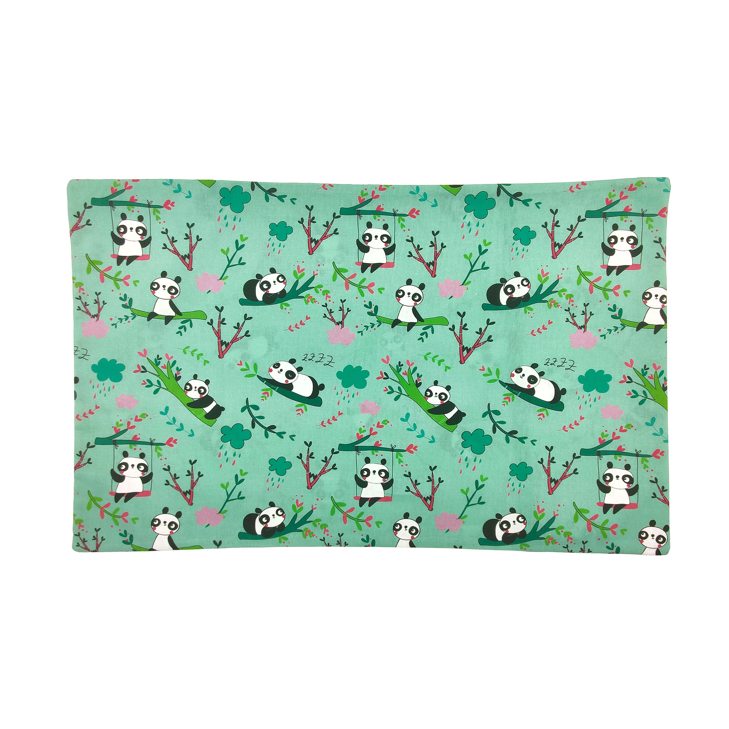 Federa Panda Sfondo Verde Menta