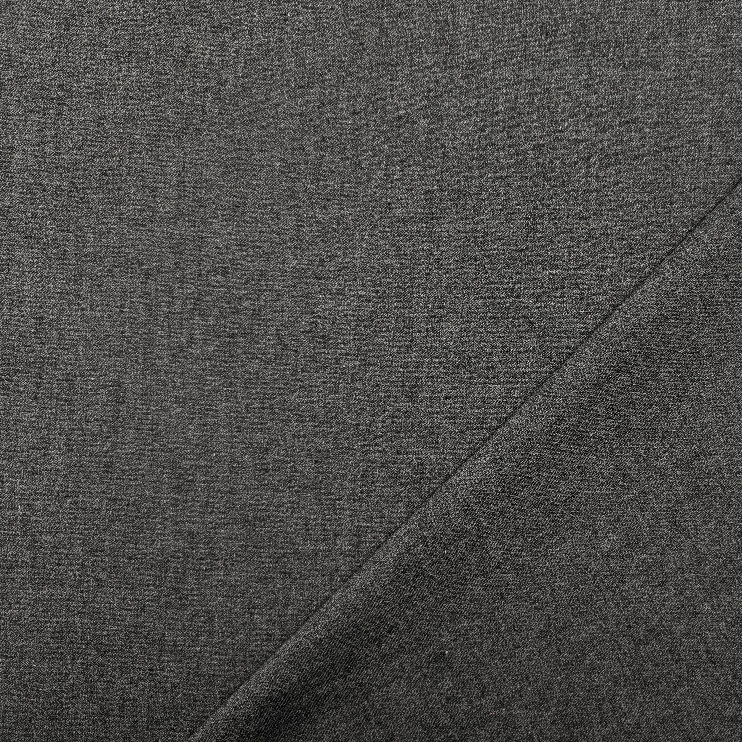 Tessuto Caldo Cotone Elasticizzato Grigio Image