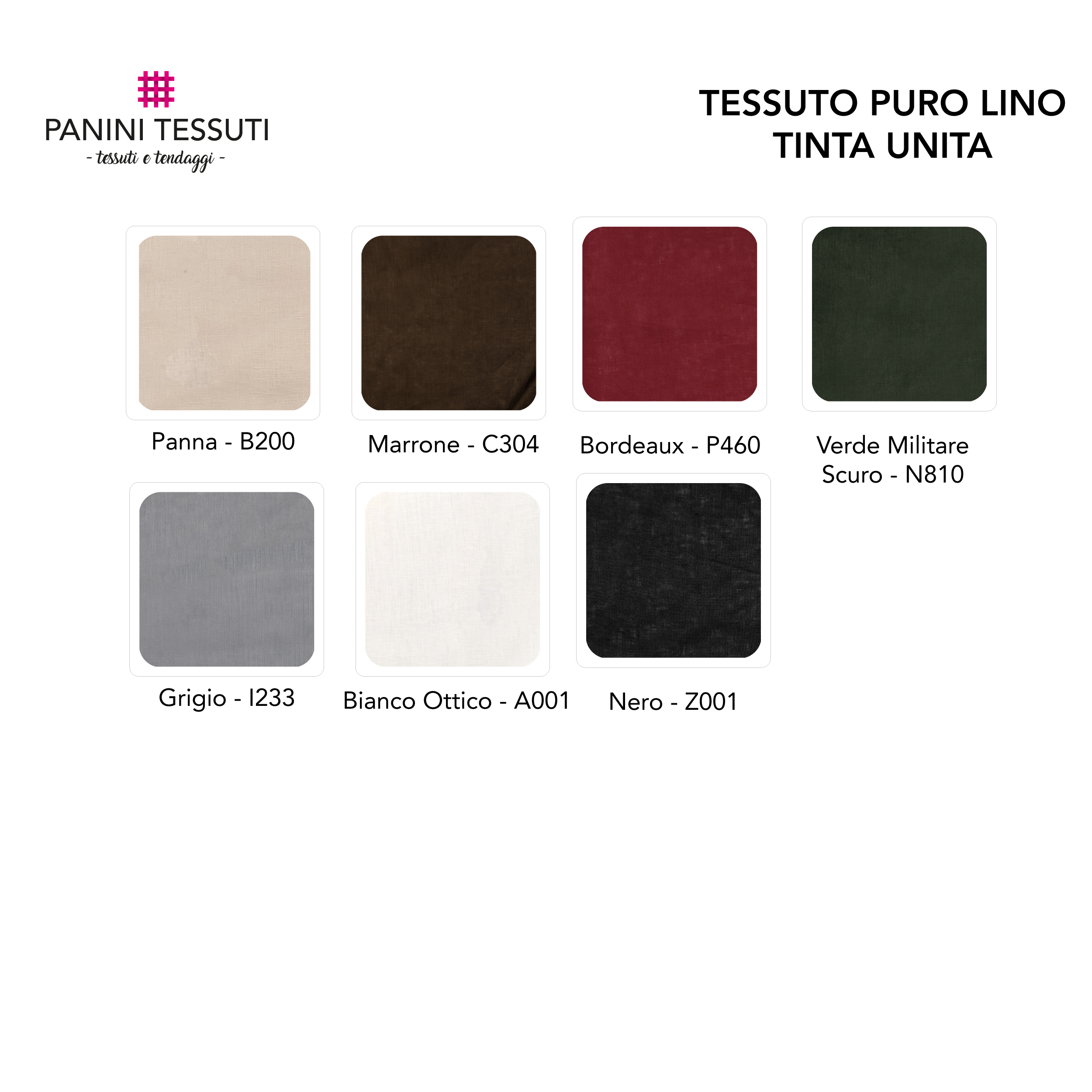 Tessuto Puro Lino Tinta Unita Image