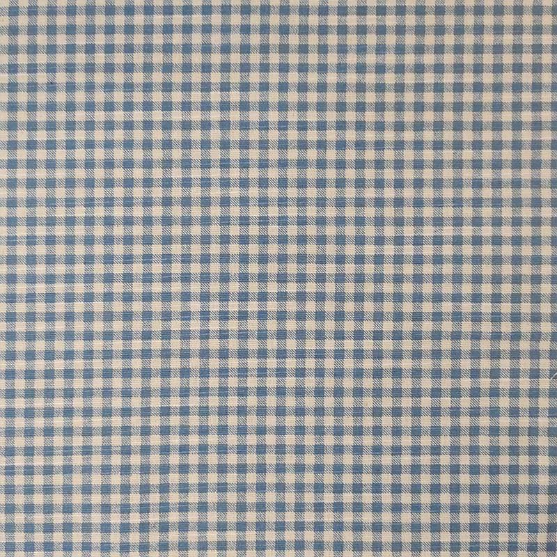Tessuto arredo quadretto azzurro