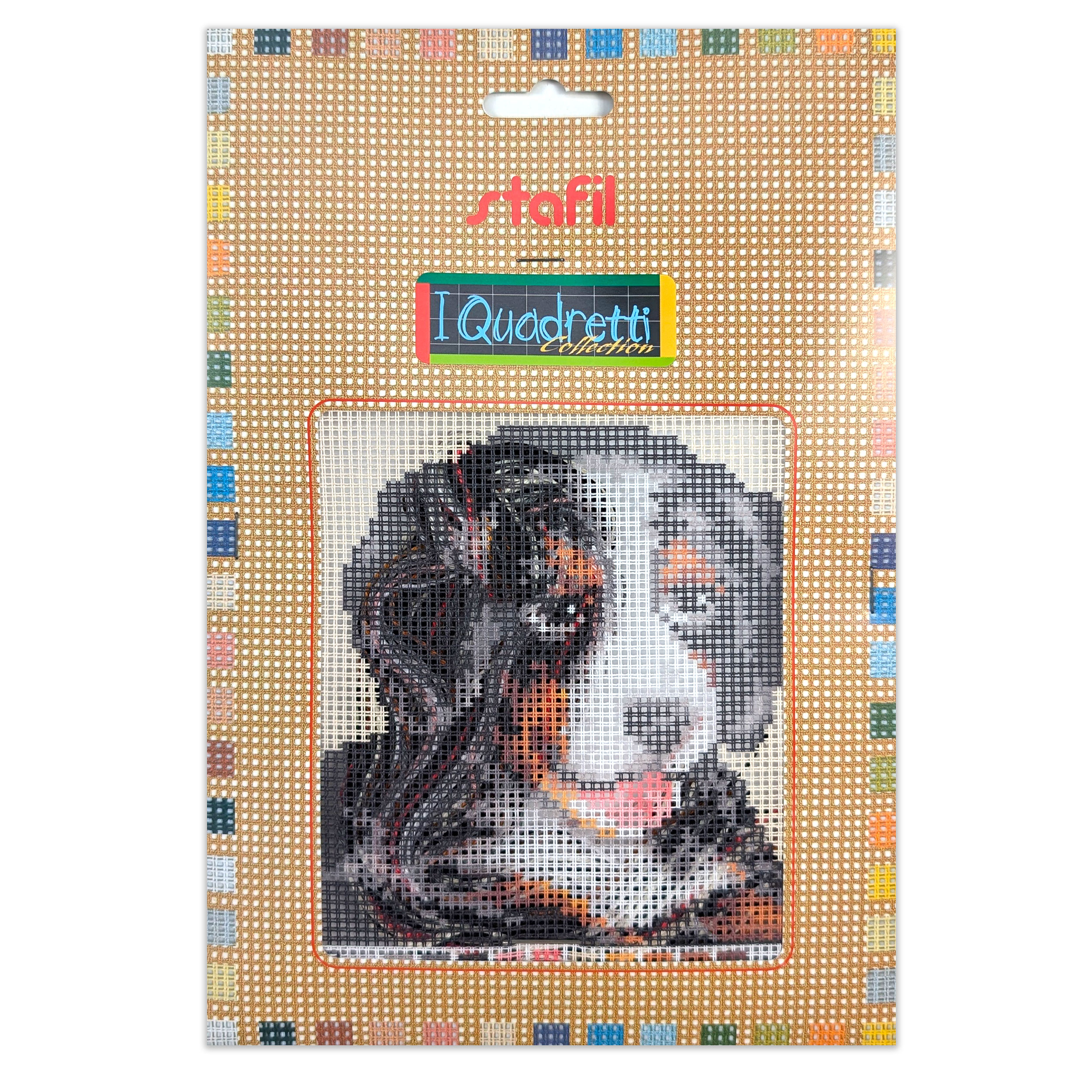 Set Mezzo Punto Croce "i Quadretti" Bovaro del Bernese Image