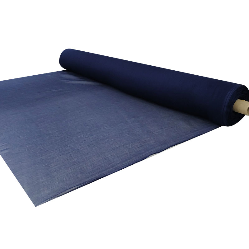 Stoffa chiffon blu
