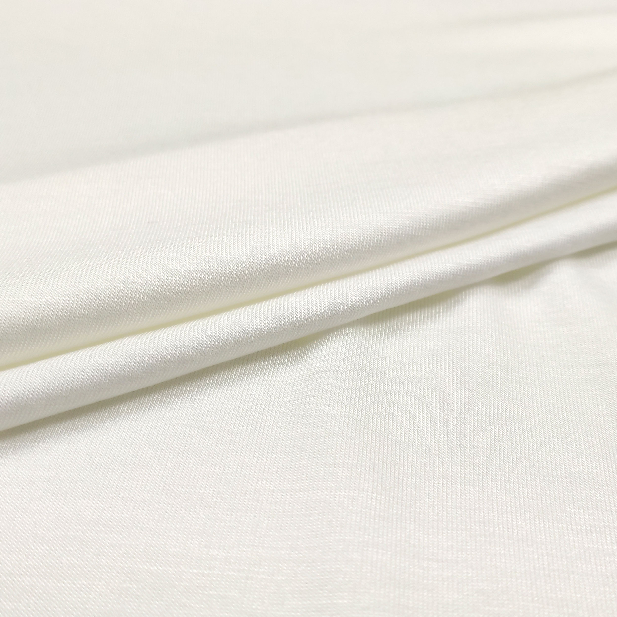tessuto per abbigliamento elastico bianco
