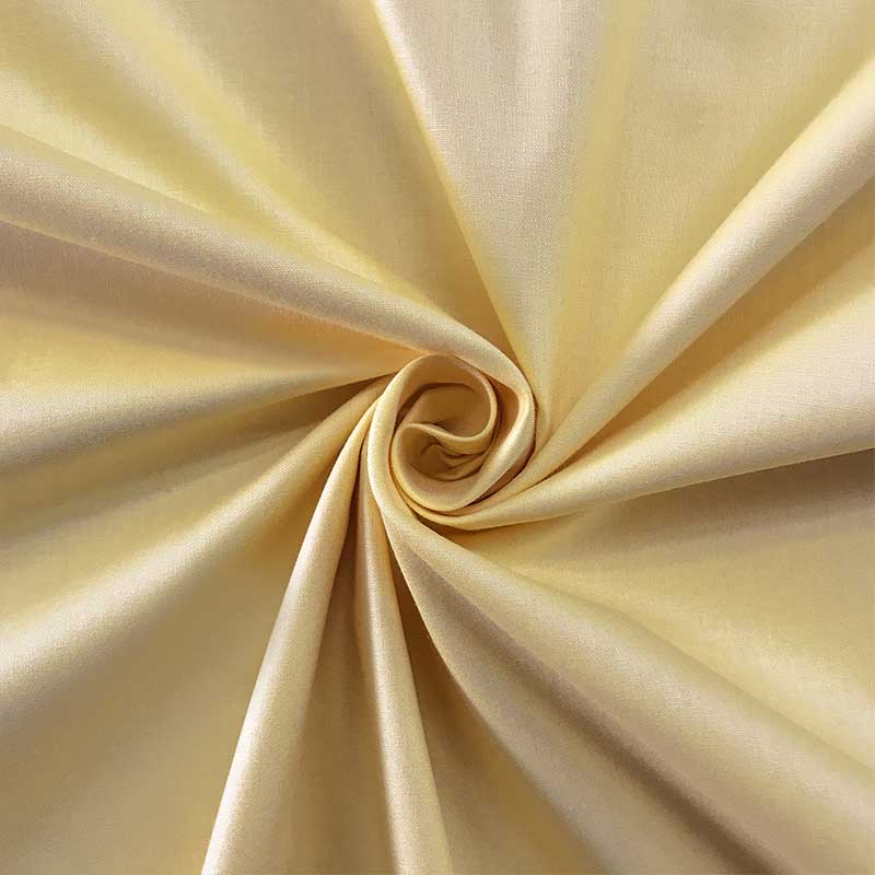 lenzuola di cotone giallo lux