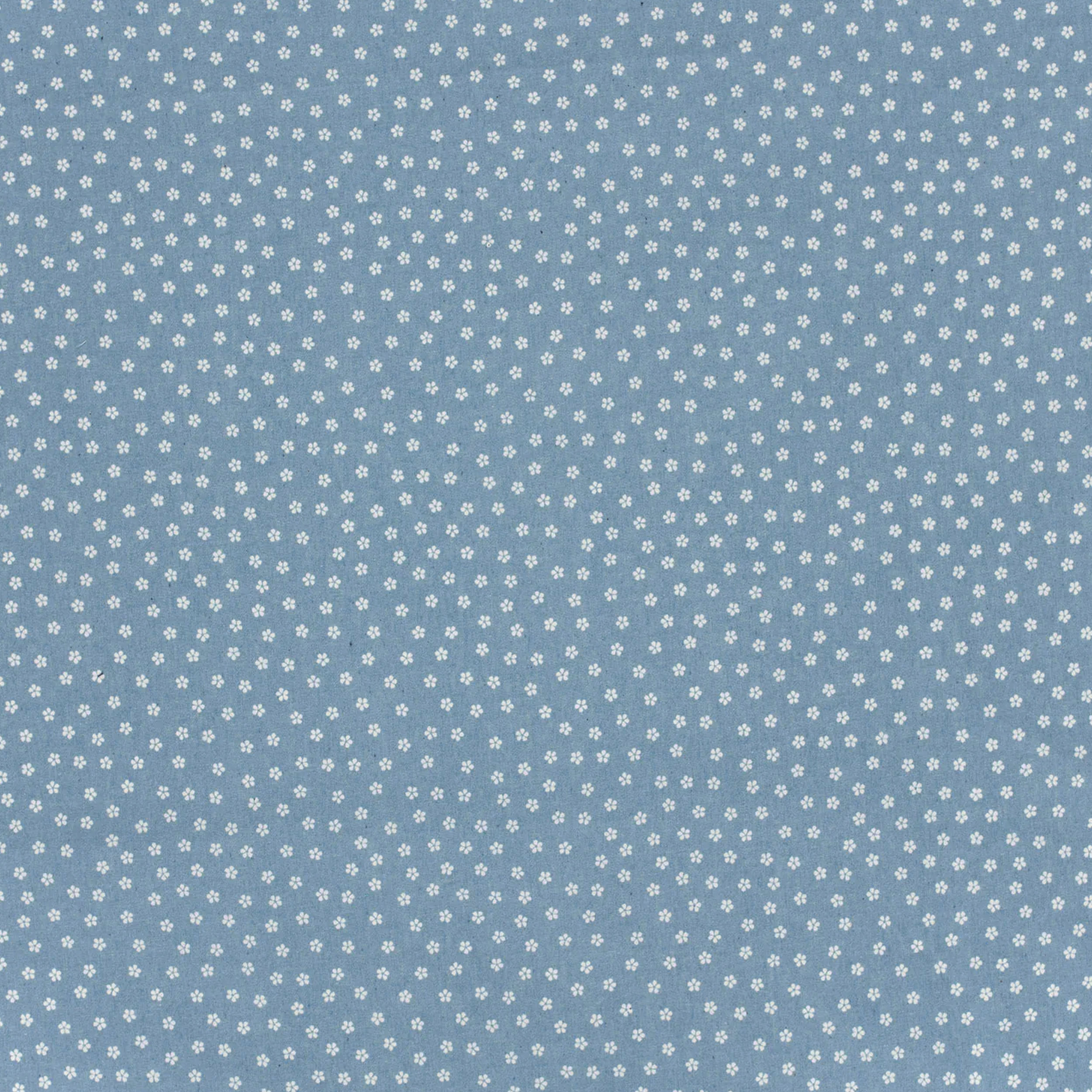Denim di Cotone Fiorellini