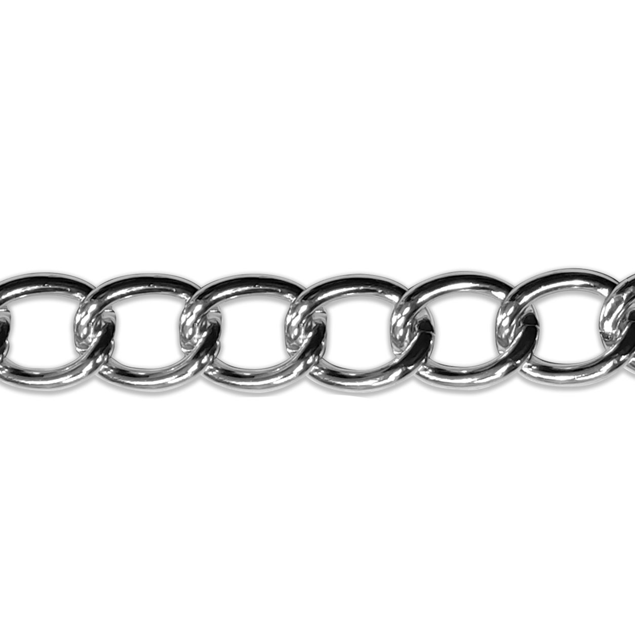 Catena per Borsa Anelle Tonde Argento