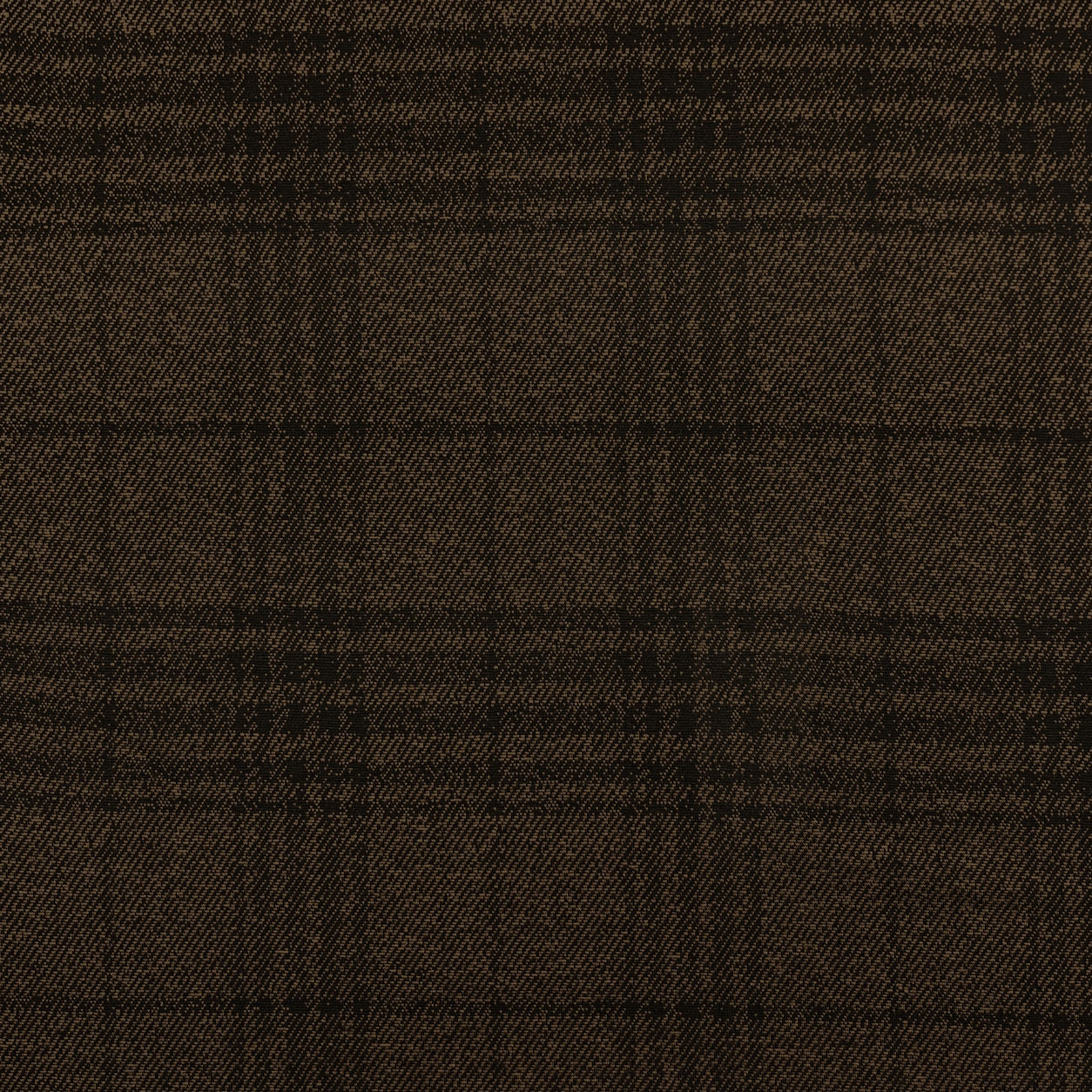Tessuto Tartan Quadri Nero Marrone