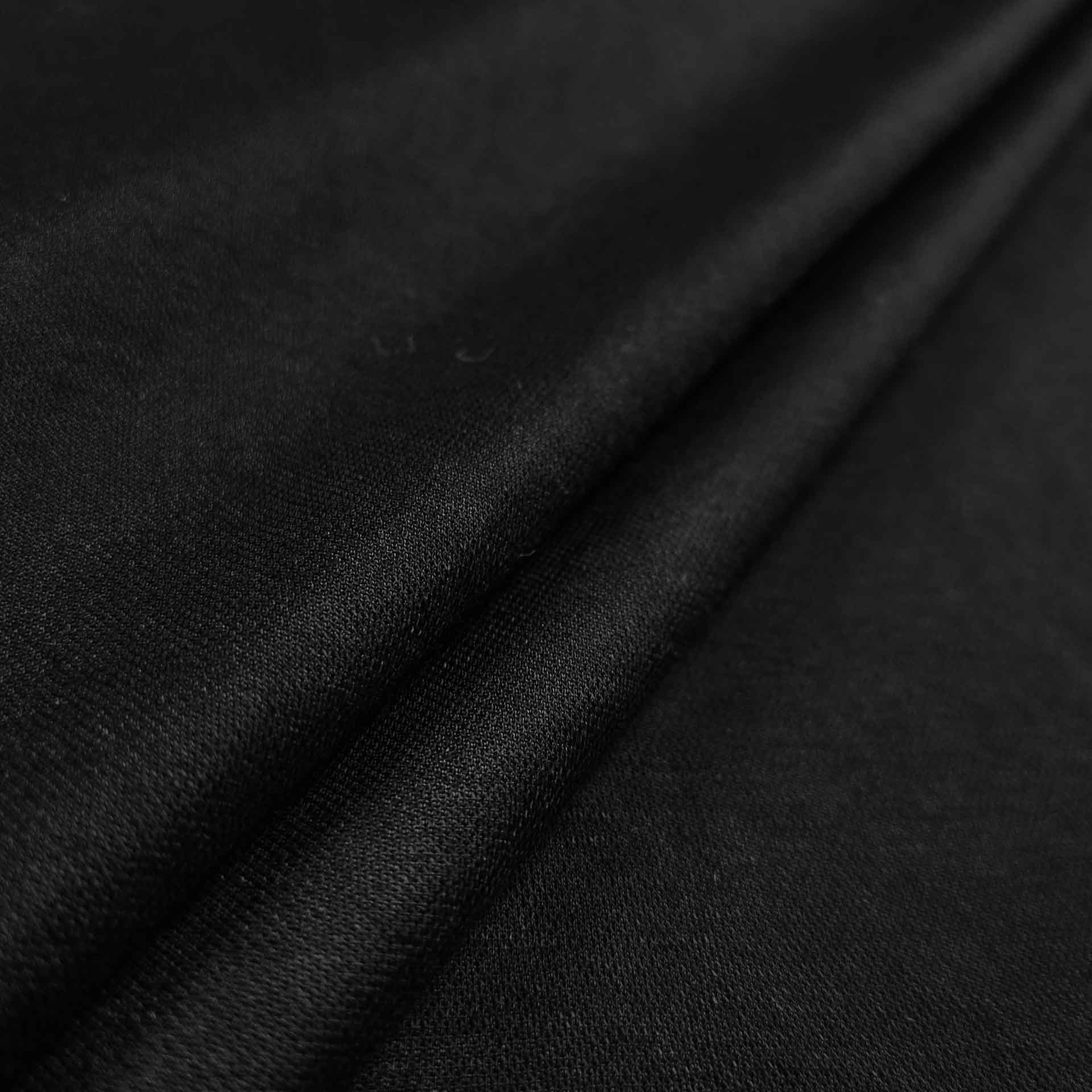 Jersey tessuto linen nero