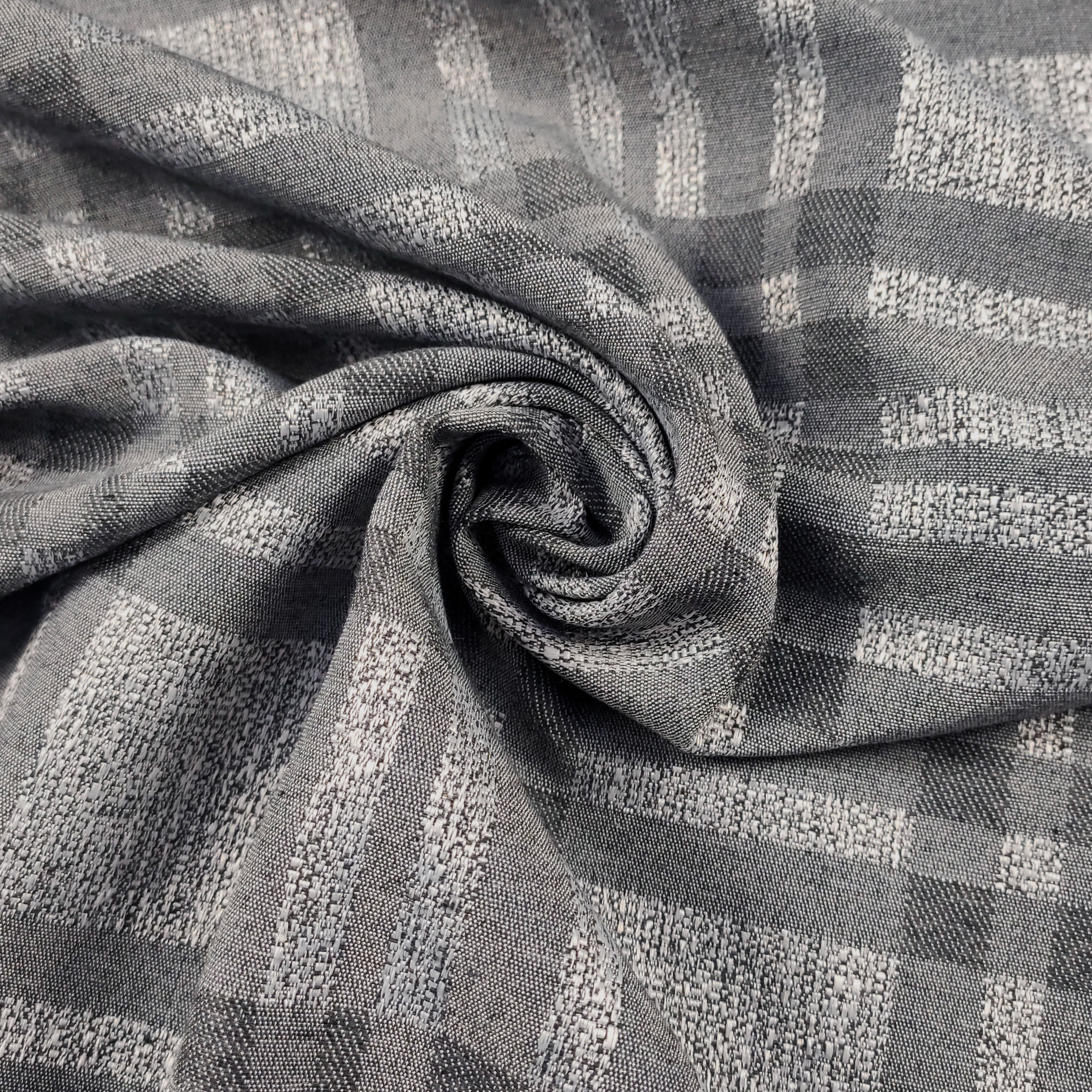 Tessuto Arredo Tartan Grigio Image