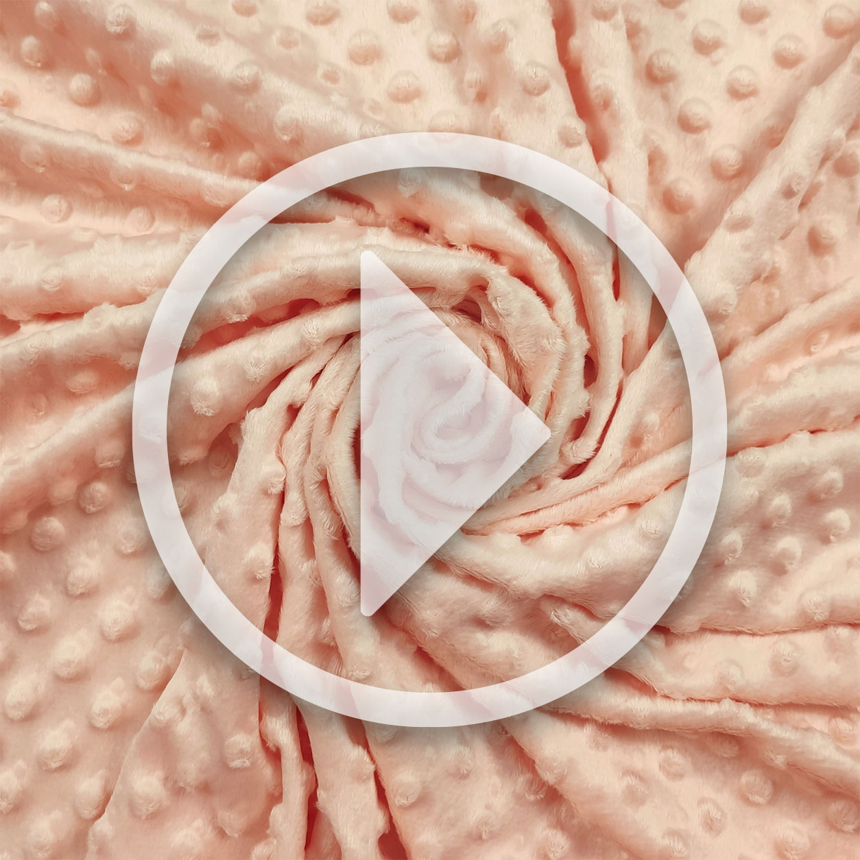 Tessuto Minky Dots Peluche Salmone Chiaro Image