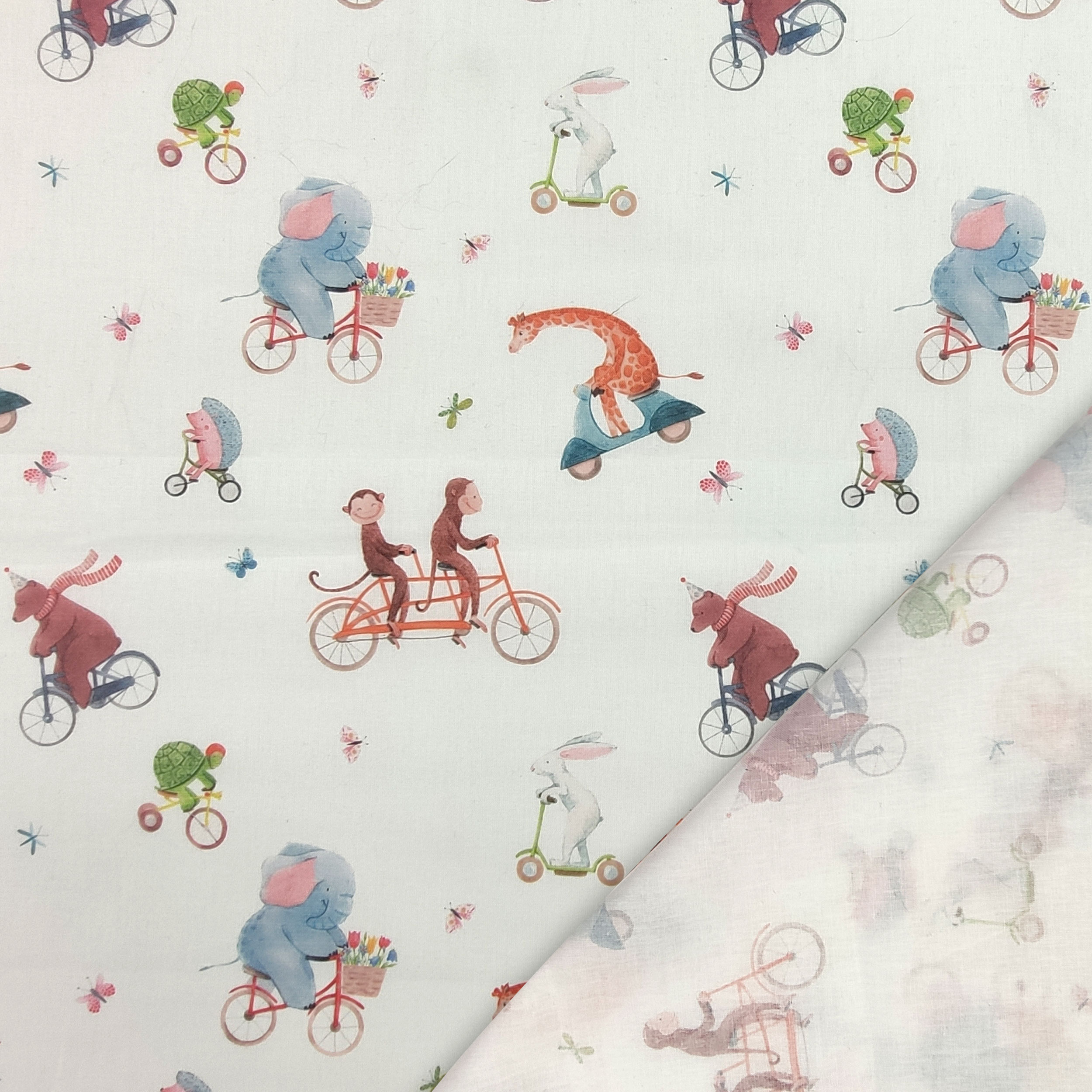Cotone Animali in Bicicletta