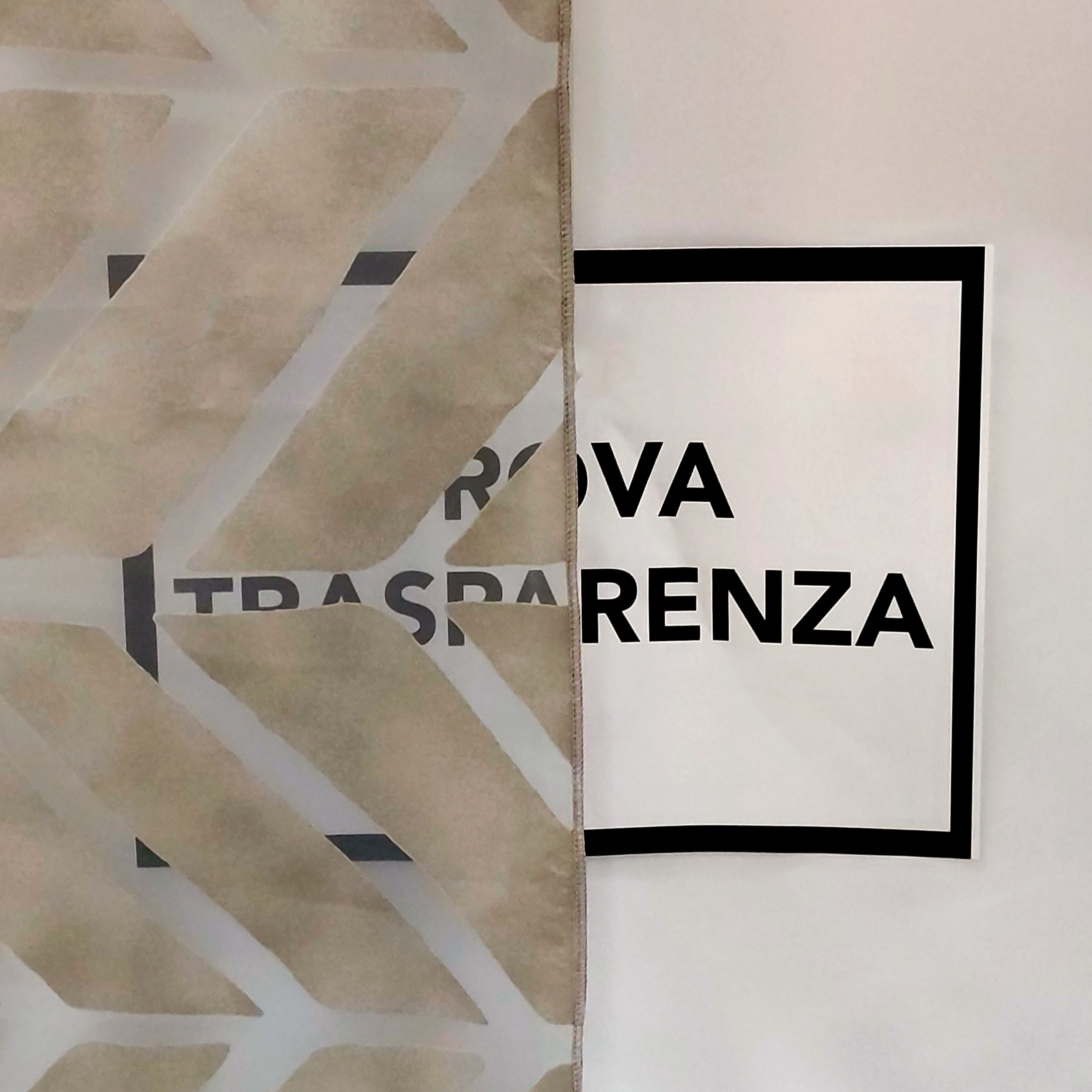 Tessuto Tenda Moderna Devorè Tortora