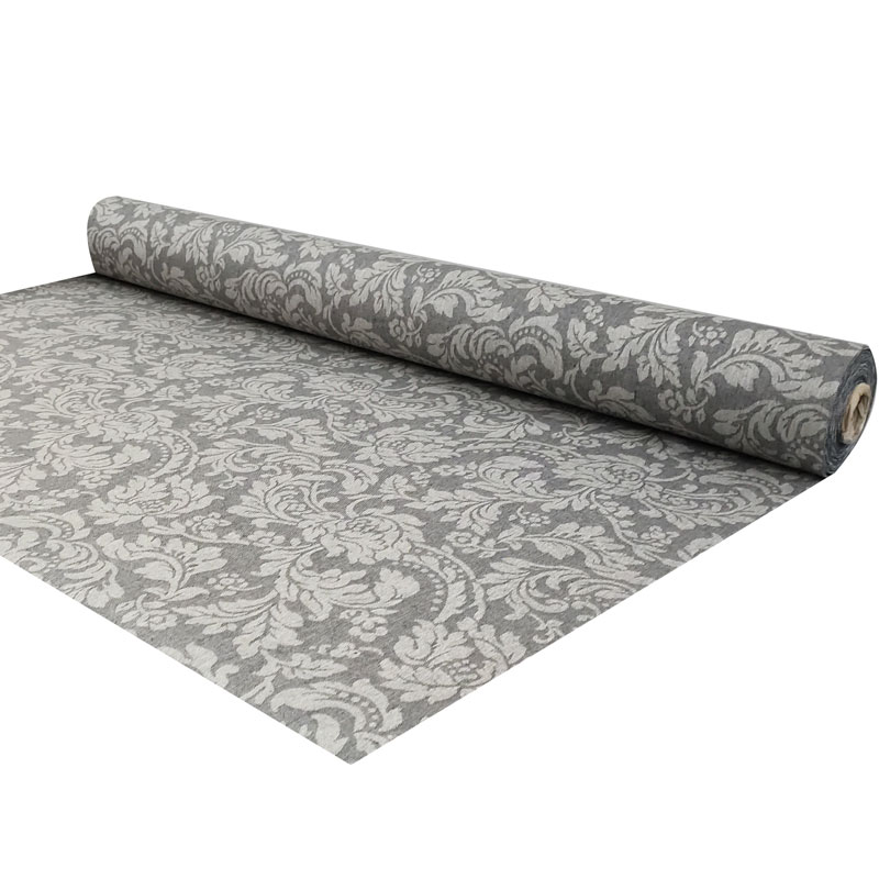 Resinata fiori damascati grigio