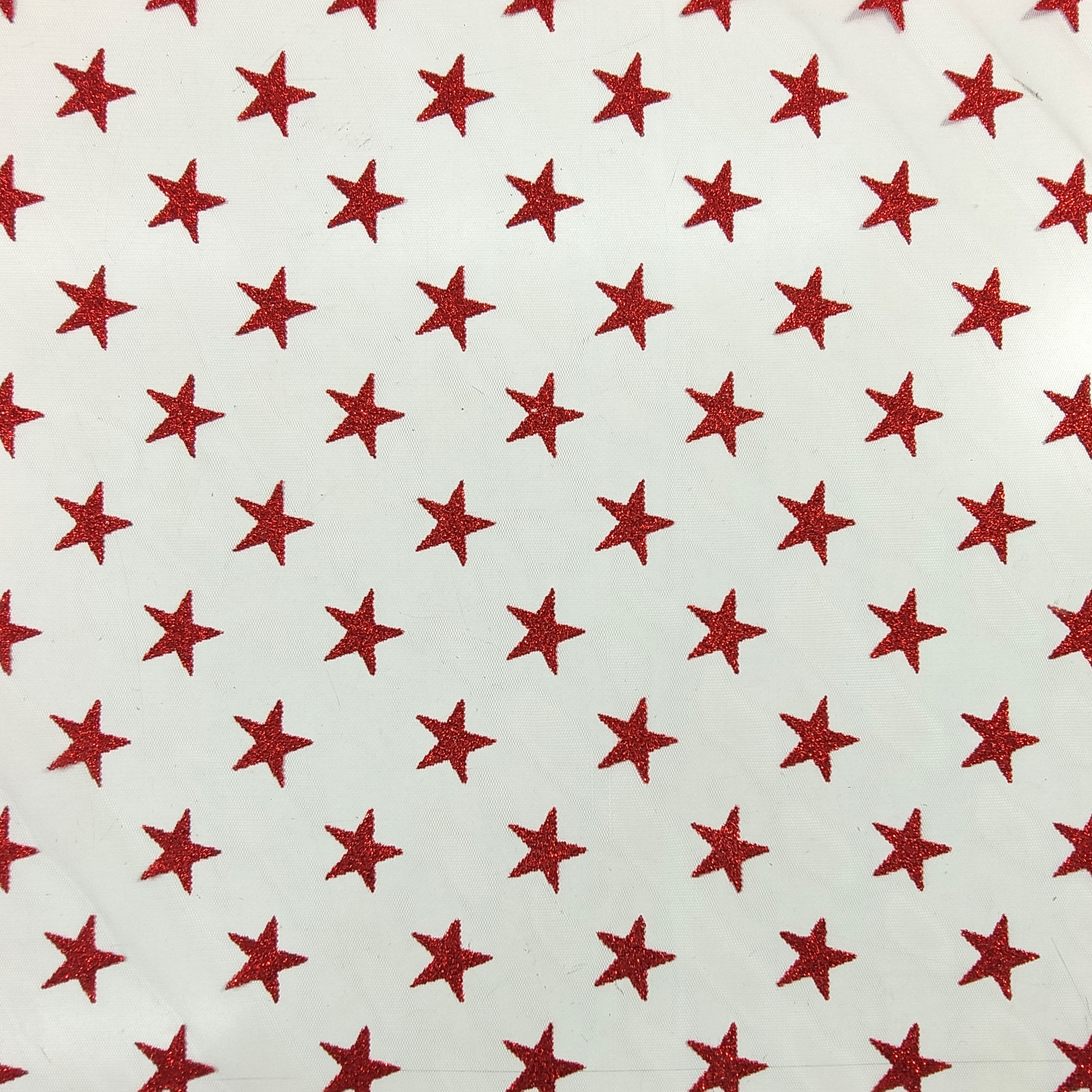 Tulle Stelle Lurex Rosso