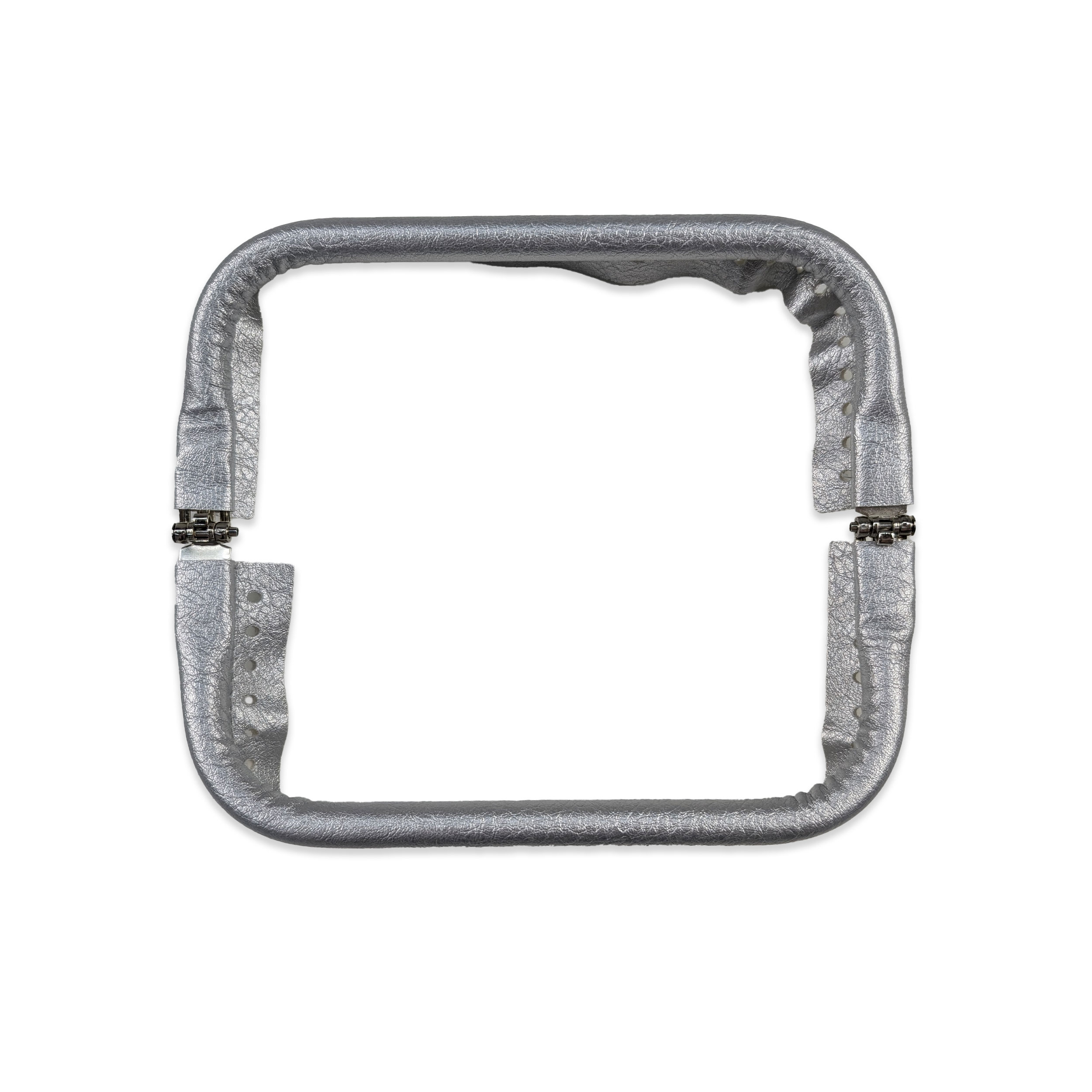 Chiusura a Molle Finta Pelle Argento per Borsa Clutch Image