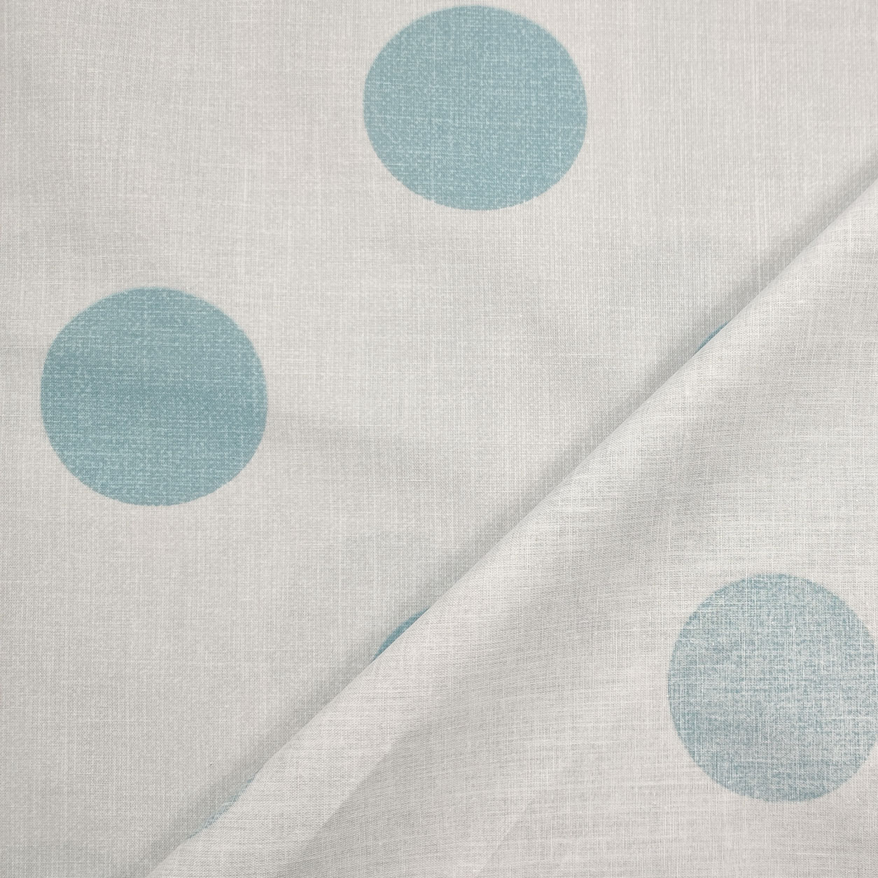 Tessuto Cotone Bolle Azzurre