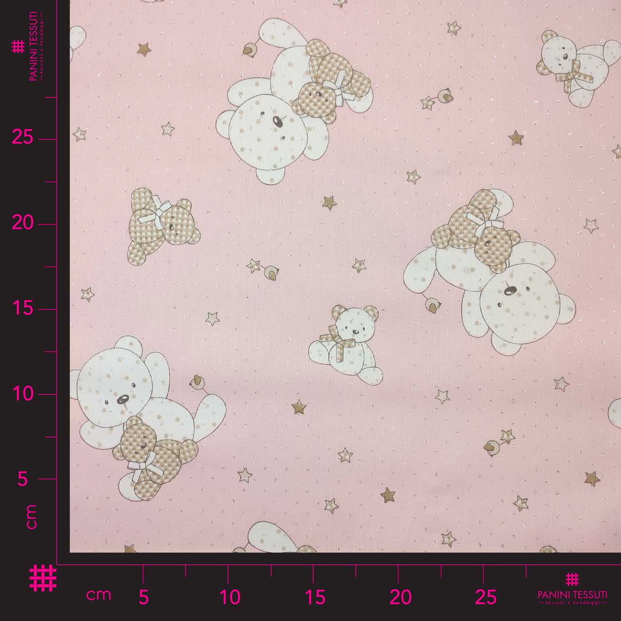 tessuto online con orsetti lurex in rosa (1)