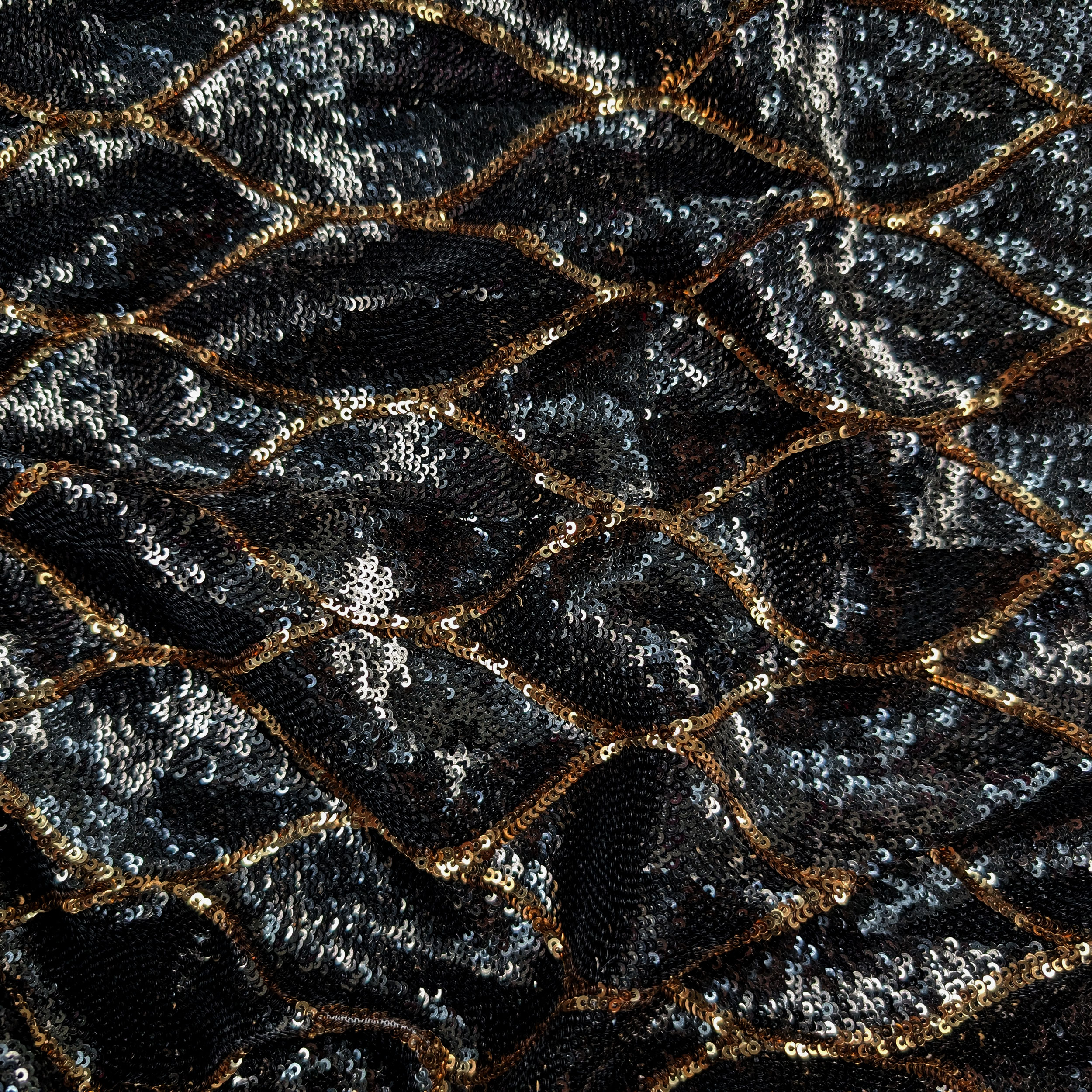 Paillettes Alta Moda Nero e Oro Image