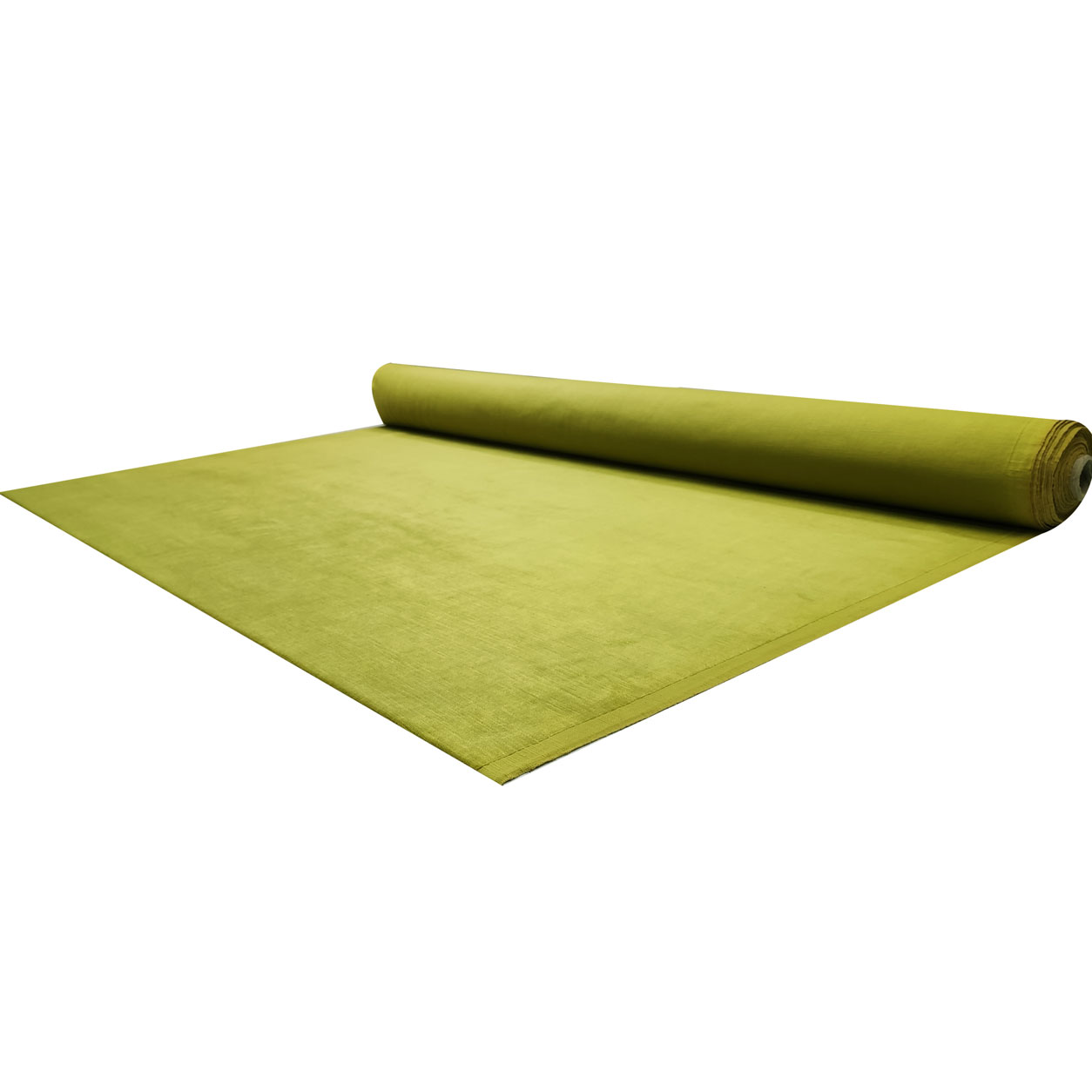 Tessuto Arredo Natural Lino Verde Acido Image