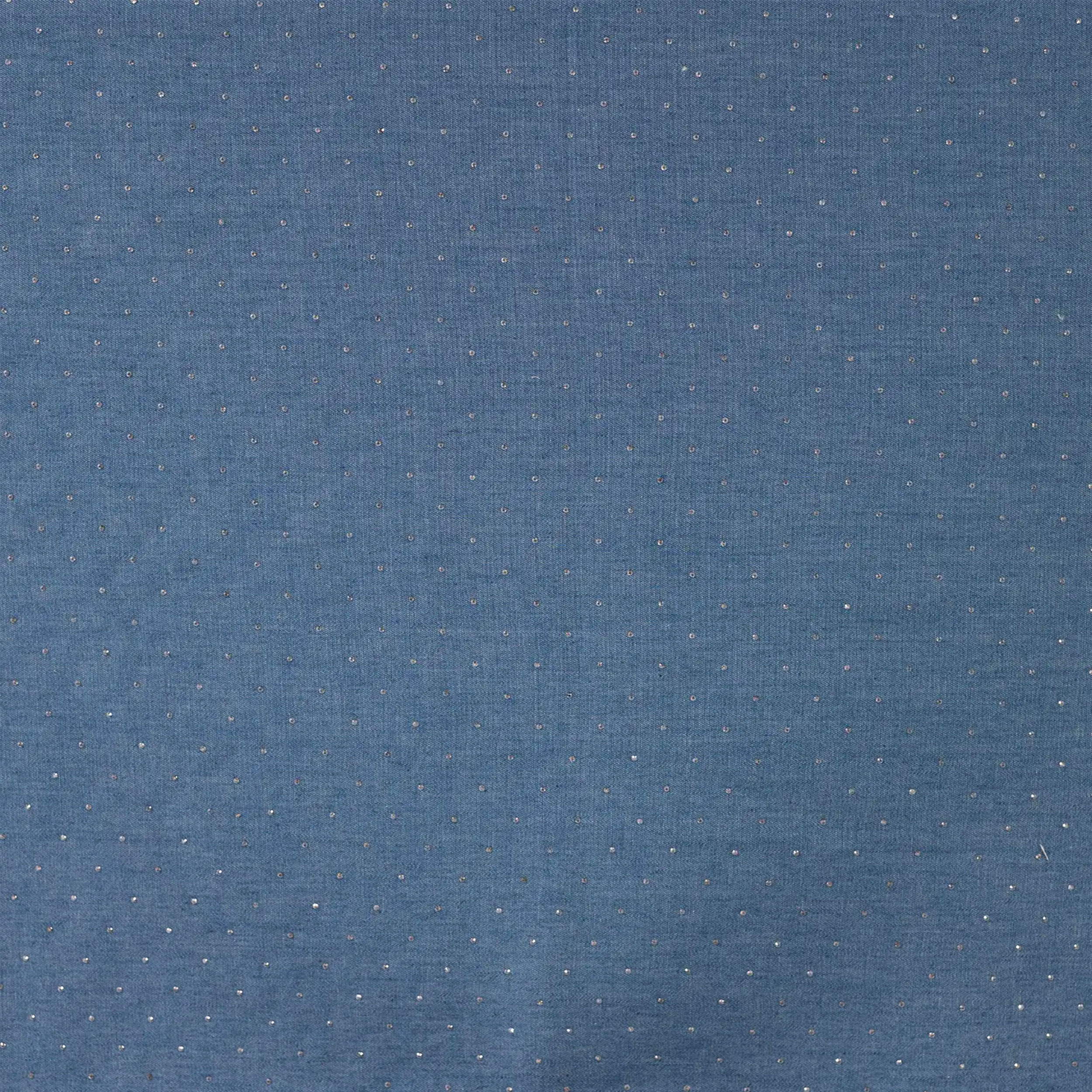 Jeans di Cotone Lavaggio Medio con Strass Image