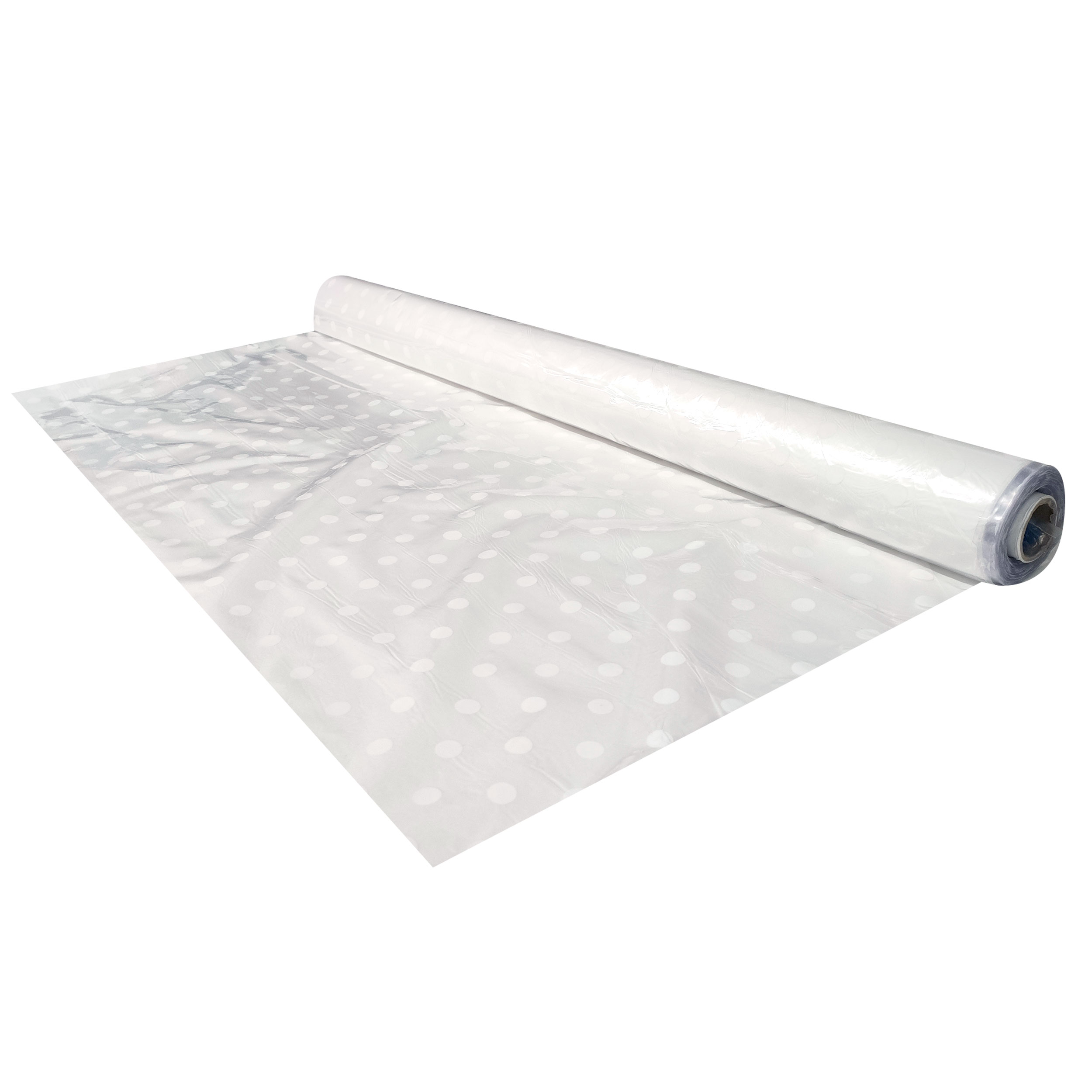 Tessuto per Tovaglia Plastificata Pois Bianchi Image