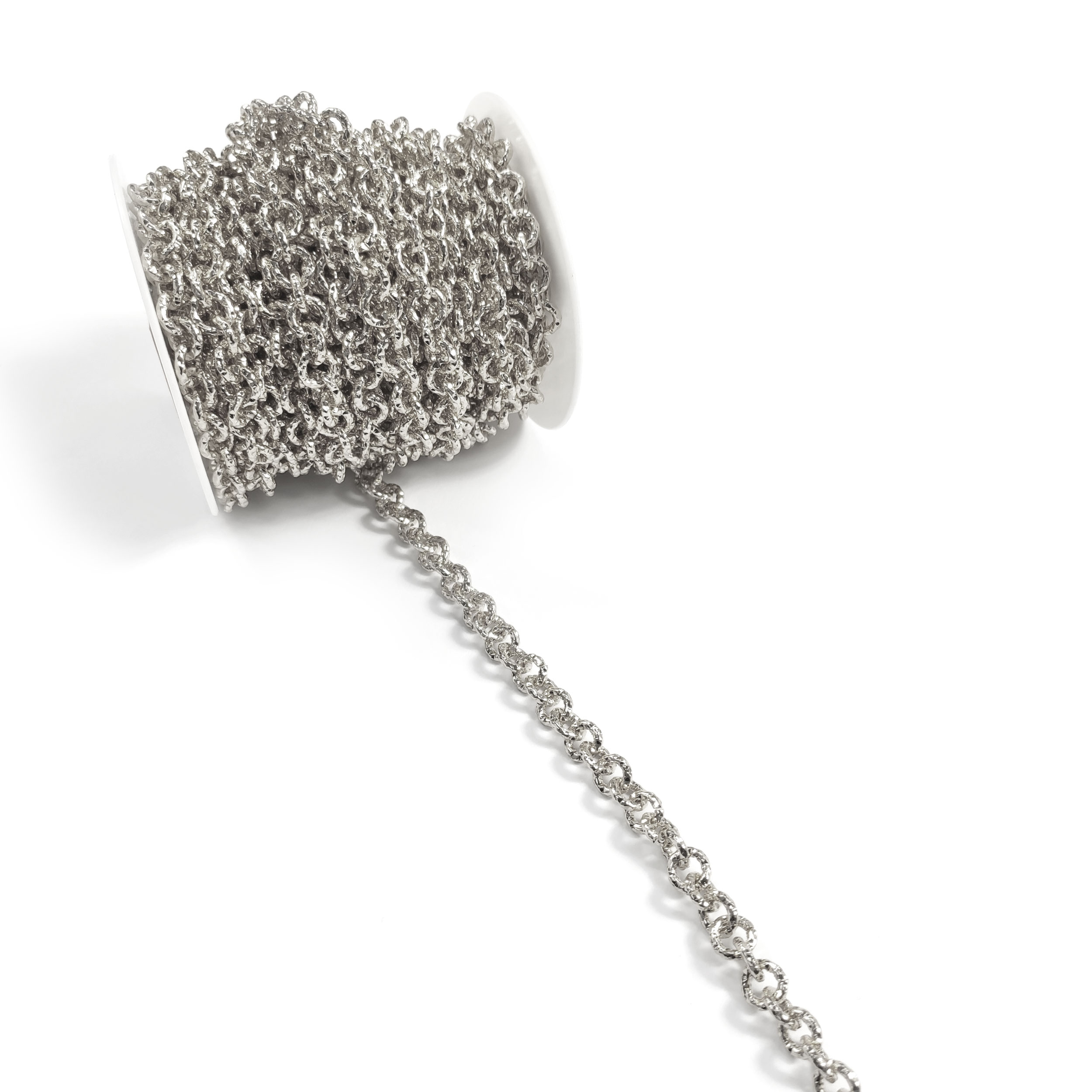 Catena con Cerchi Argento a Metratura