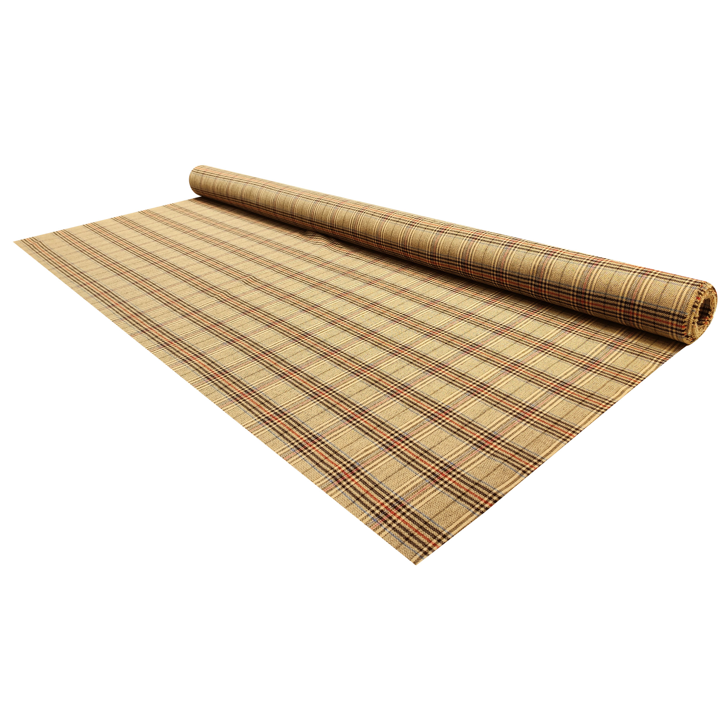 Tartan Misto Cotone Quadri Beige