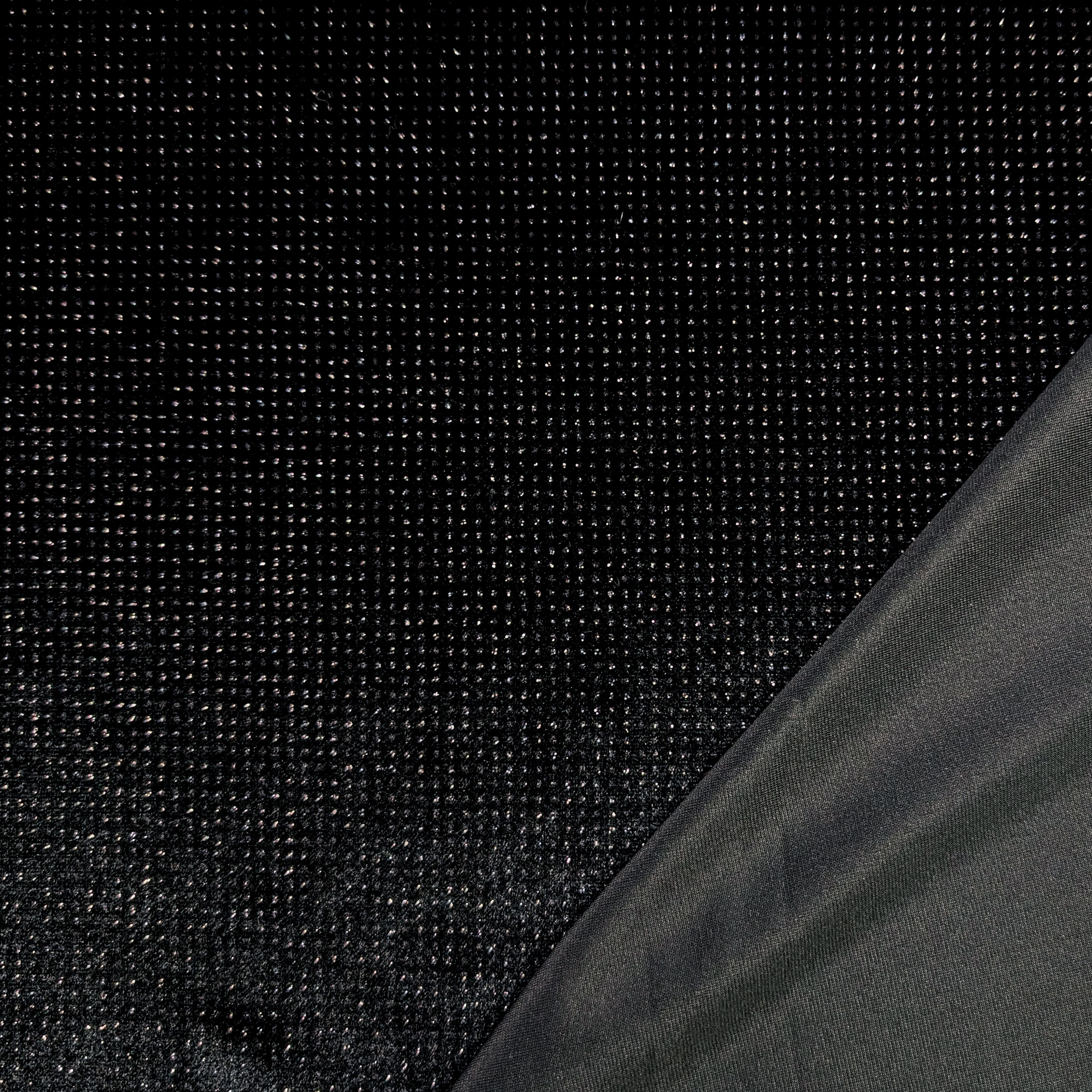 Vellutina Nera con Strass Argentati Image