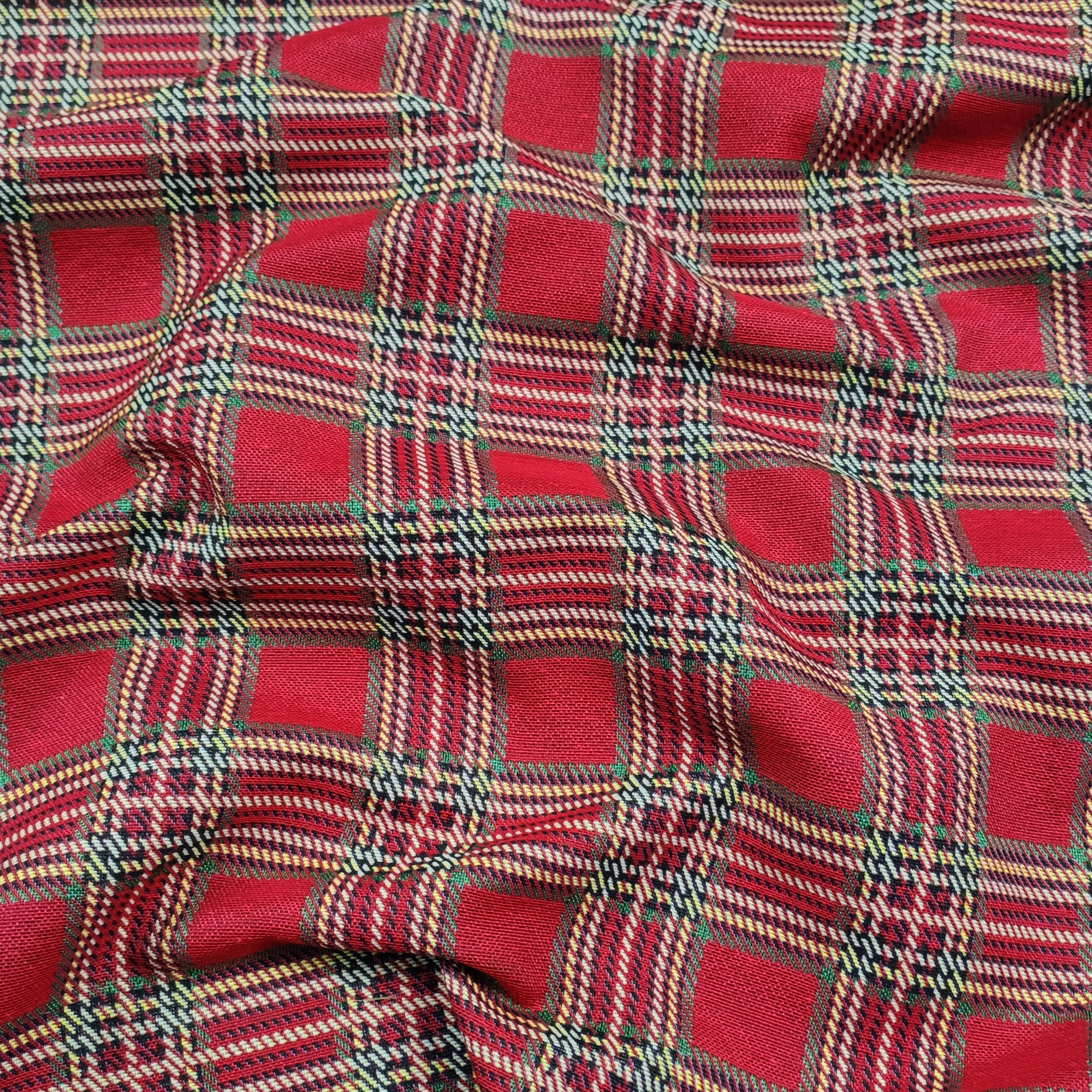 Gobelin Fantasia Tartan in Rosso