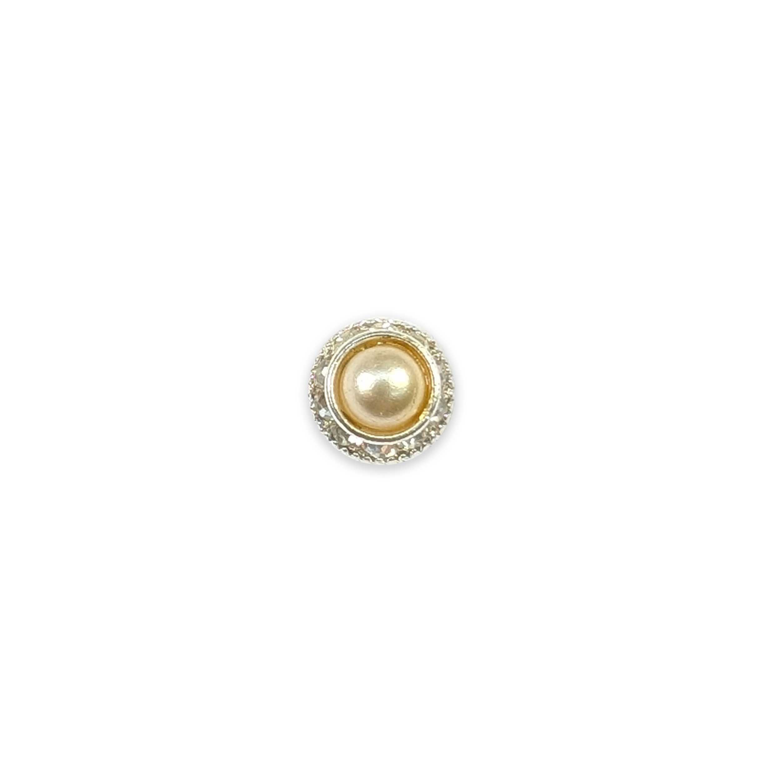 Bottone Gioiello Strass Madre Perla Image