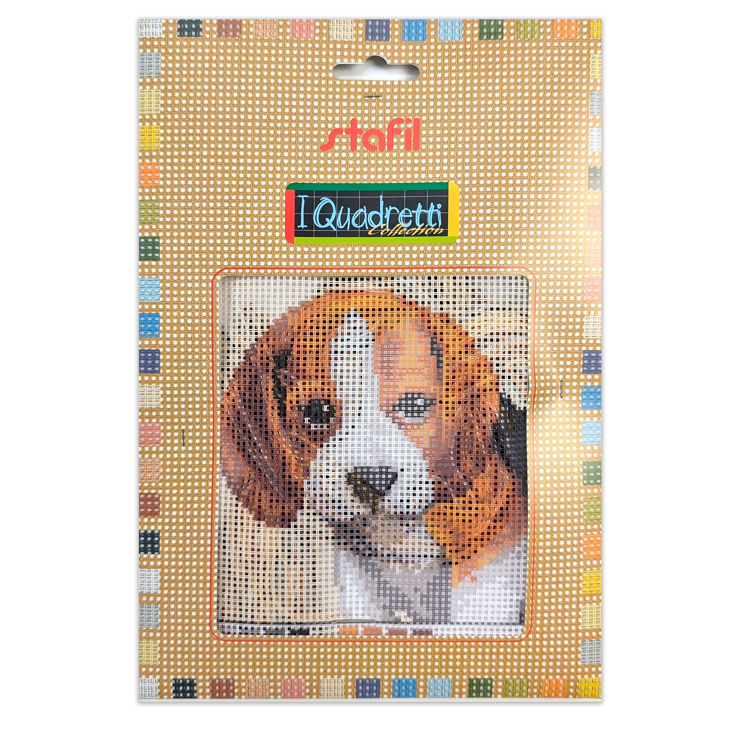Set Mezzo Punto Croce "i Quadretti" Beagle Image