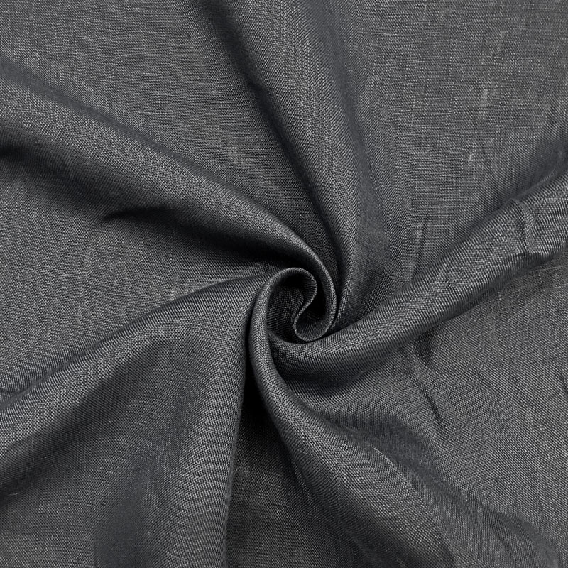 Tessuto per abbigliamento lino nero