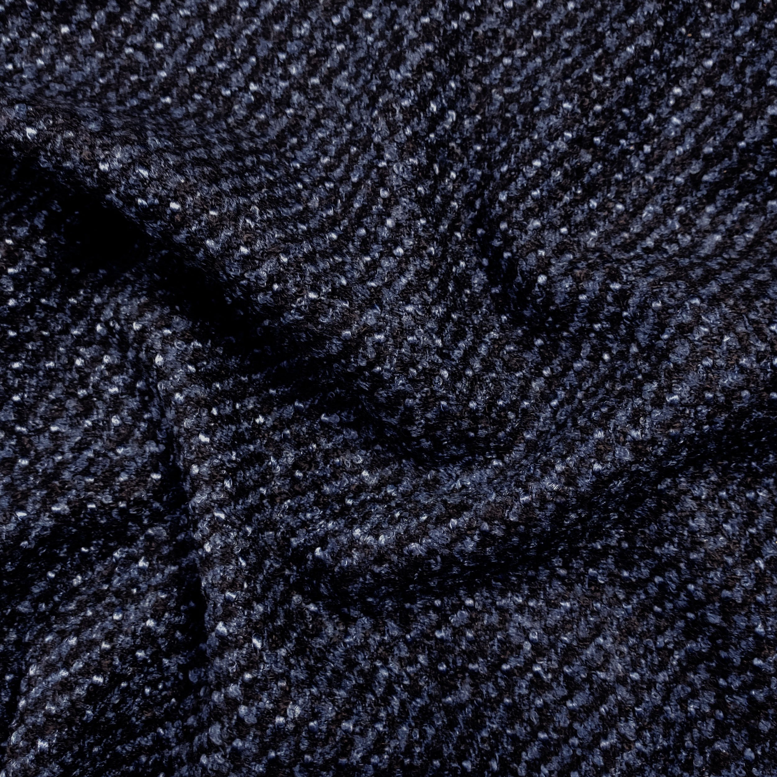 Cappotto Tweed Blu e Nero