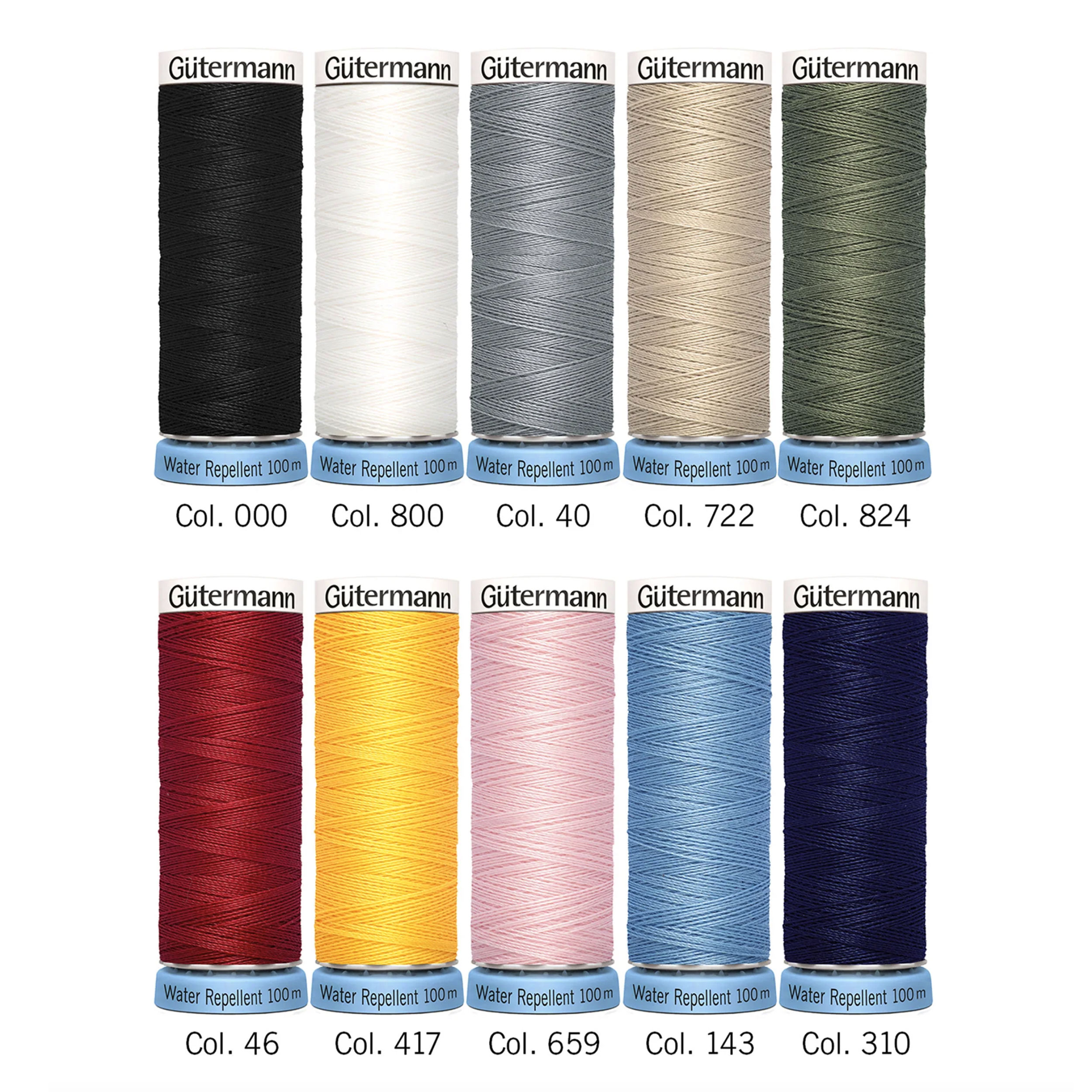 Gutermann Set 10 Bobine Filo Cucitutto Idrorepellente 100 m Image