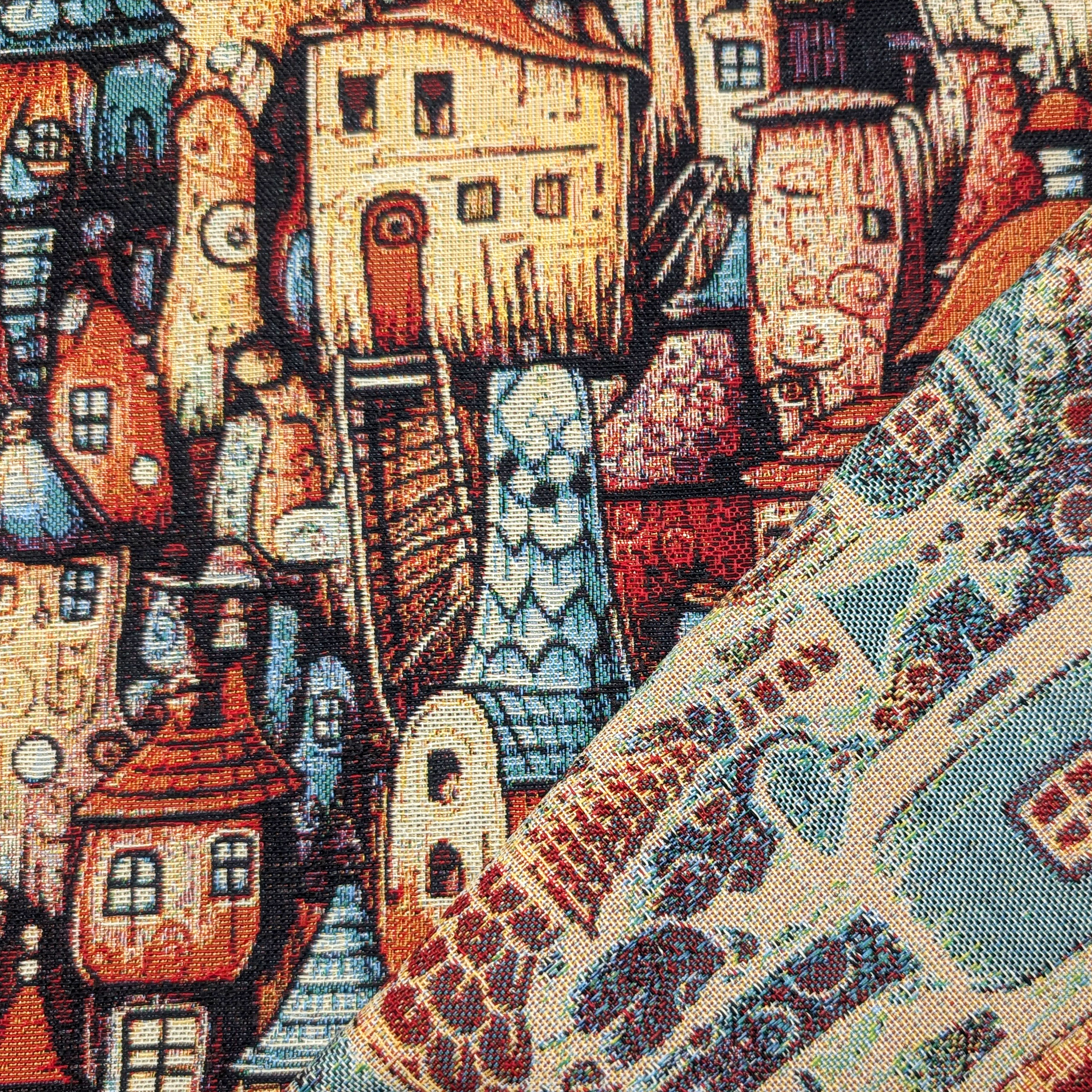 Tessuto Gobelin Città della Fantasia Image