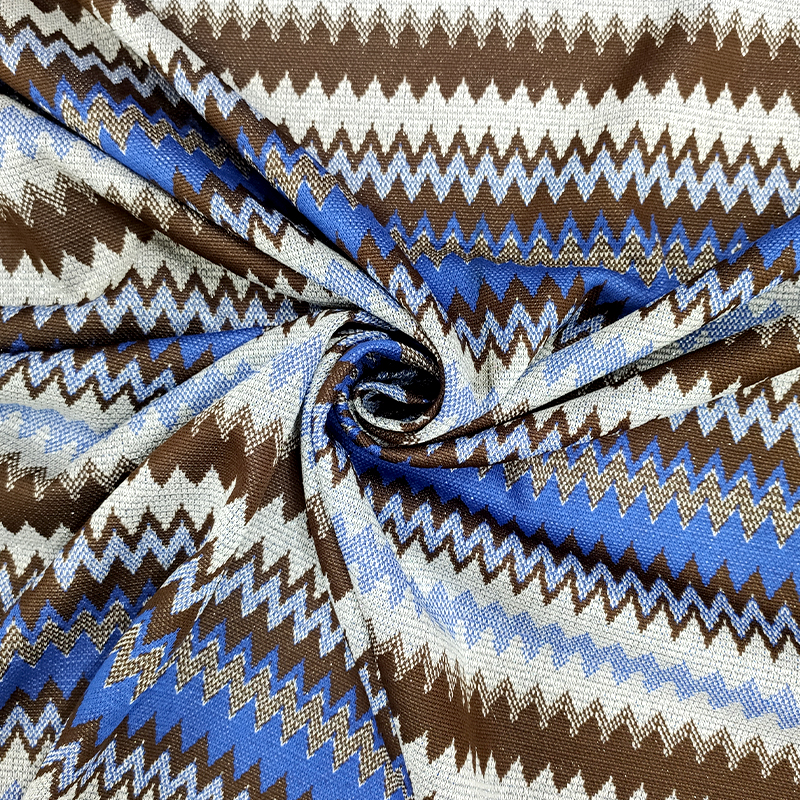 Punto Milano Alta Moda Jacquard Azzurro