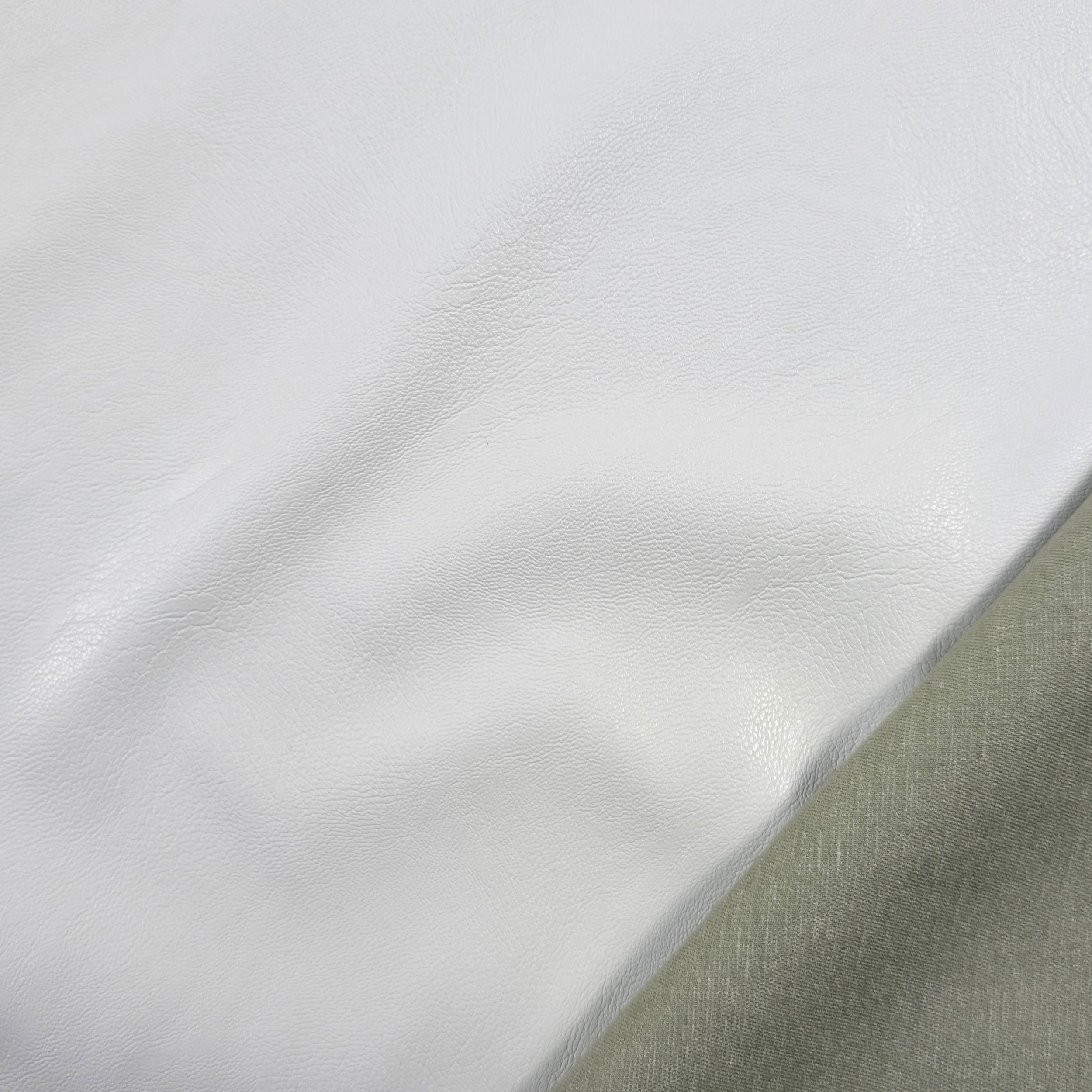 Tessuto Finta Pelle Tinta Unita per Abbigliamento Image