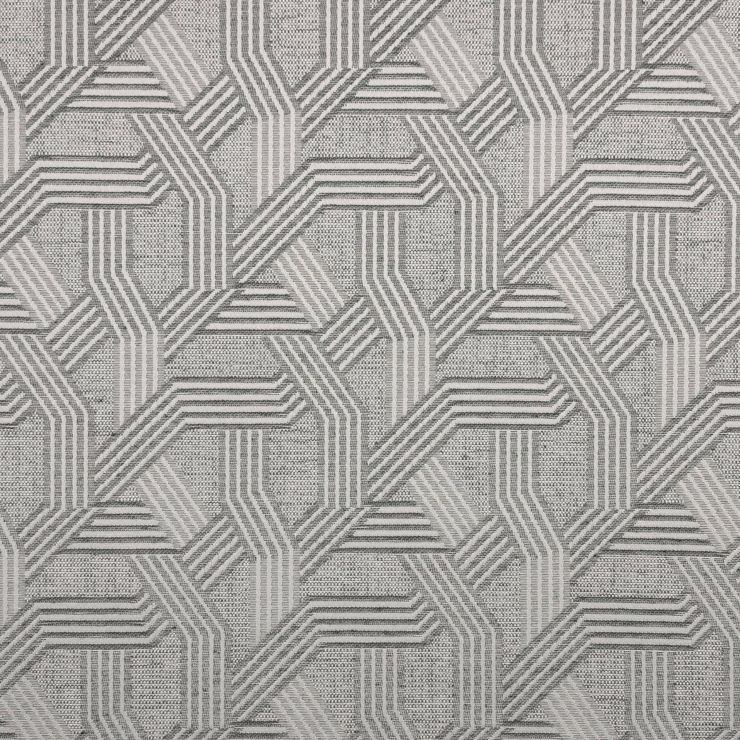 Tessuto Jacquard Geometria Toni Grigio