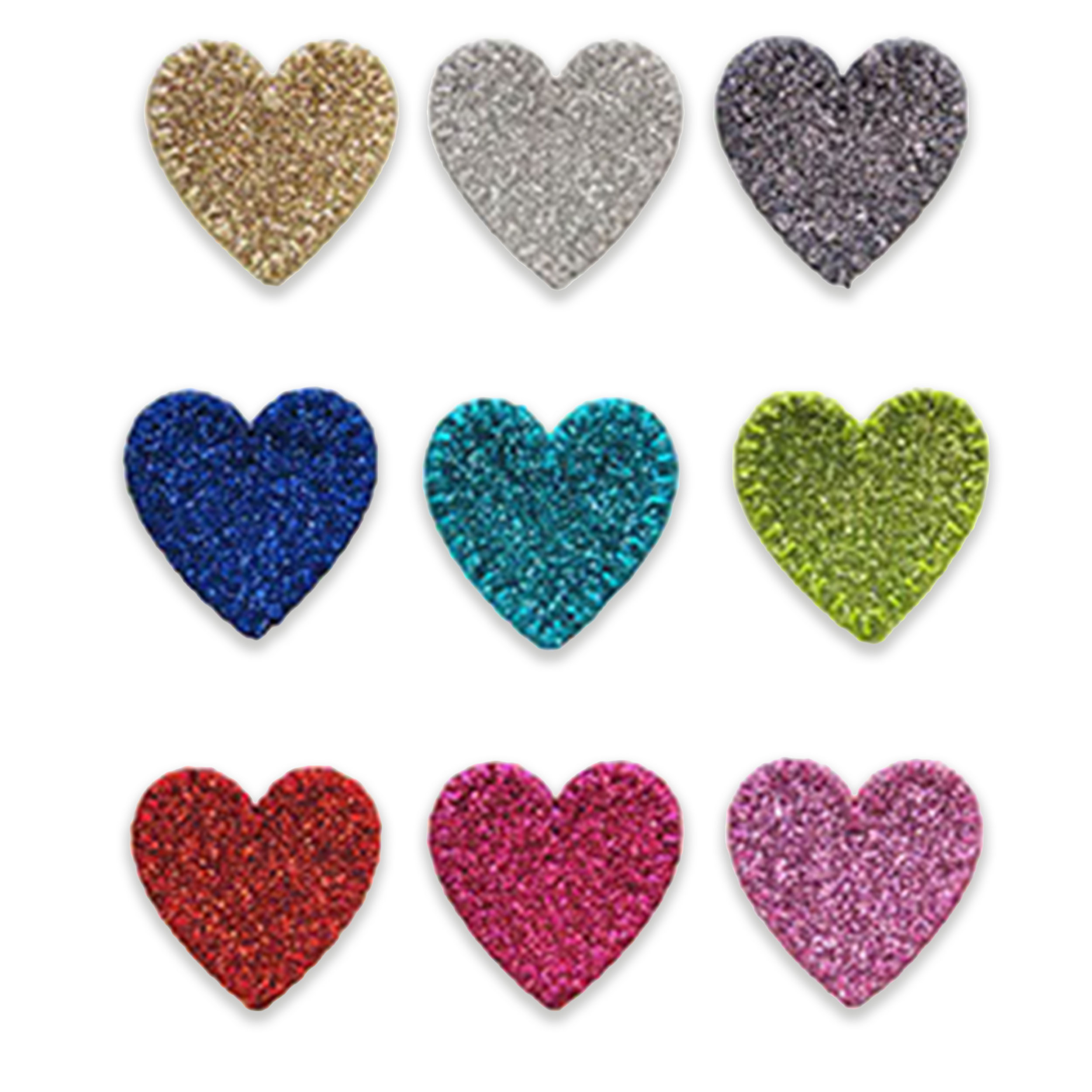 Applicazione Termoadesiva Cuoricino Glitter Image