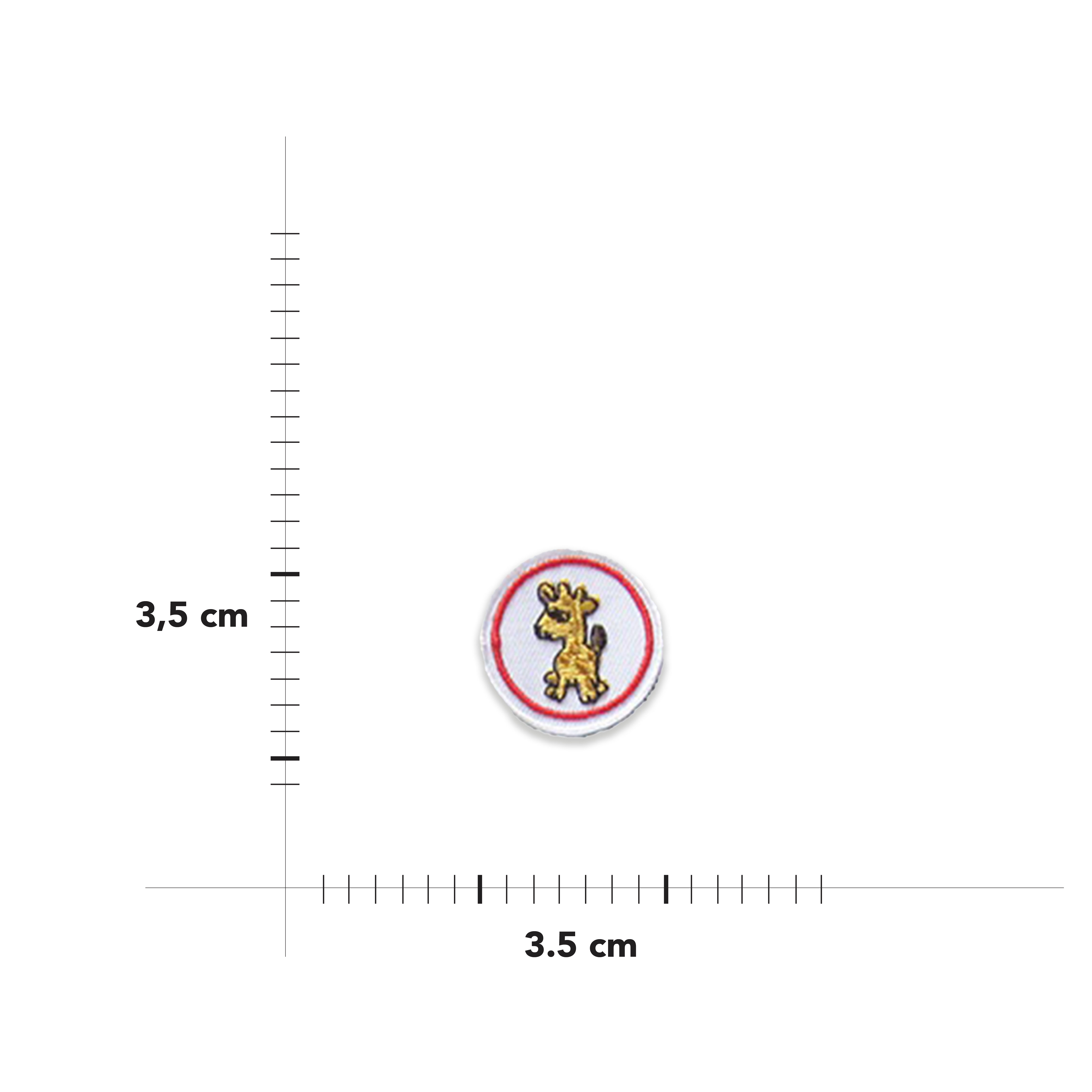 Applicazione Termoadesiva Rotonda Fantasia Image