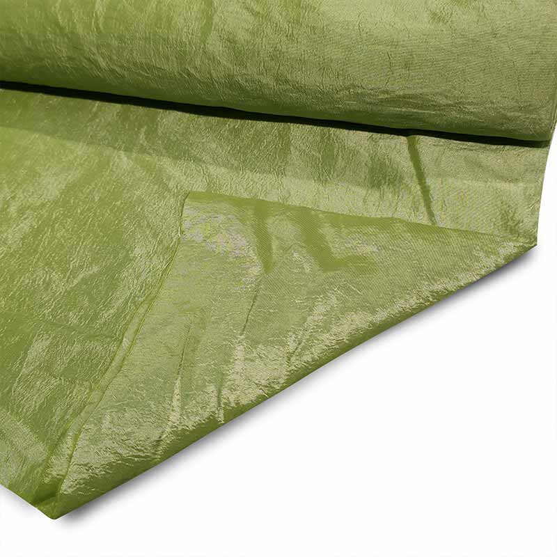 Taffetà stropicciato verde chiaro