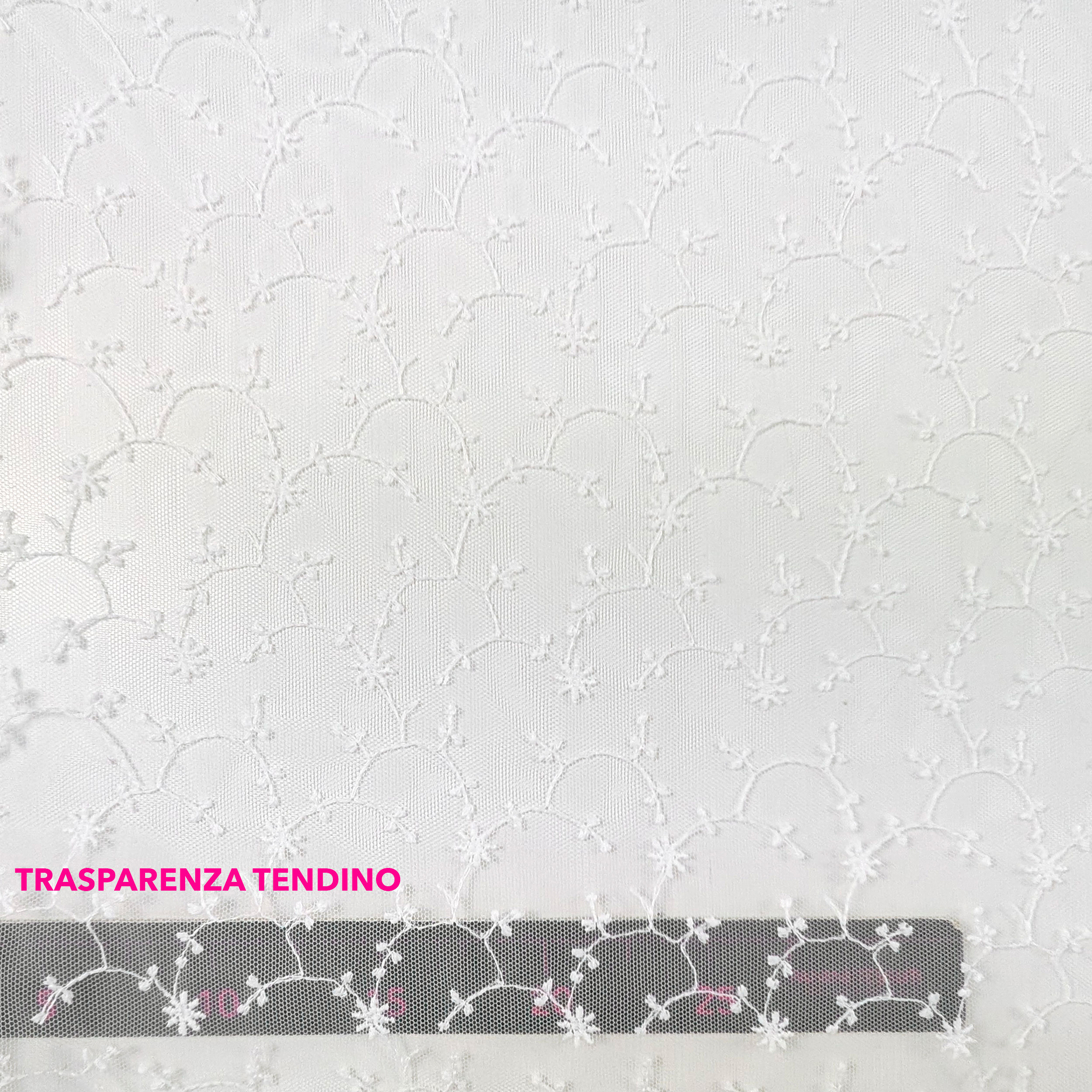 Tessuto Tendino Pizzo Tulle con Stelline Image