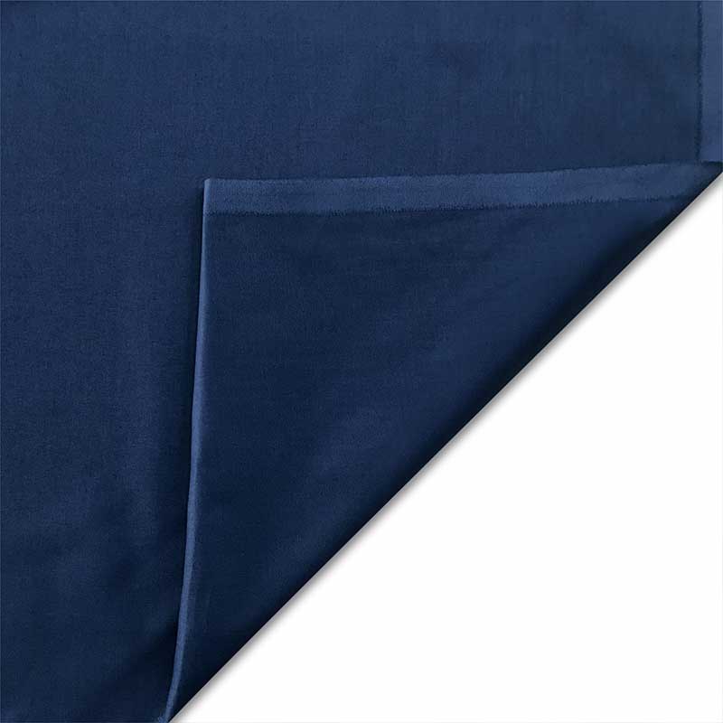 Tessuto Puro Cotone Lenzuolo Lux Blu Navy Image