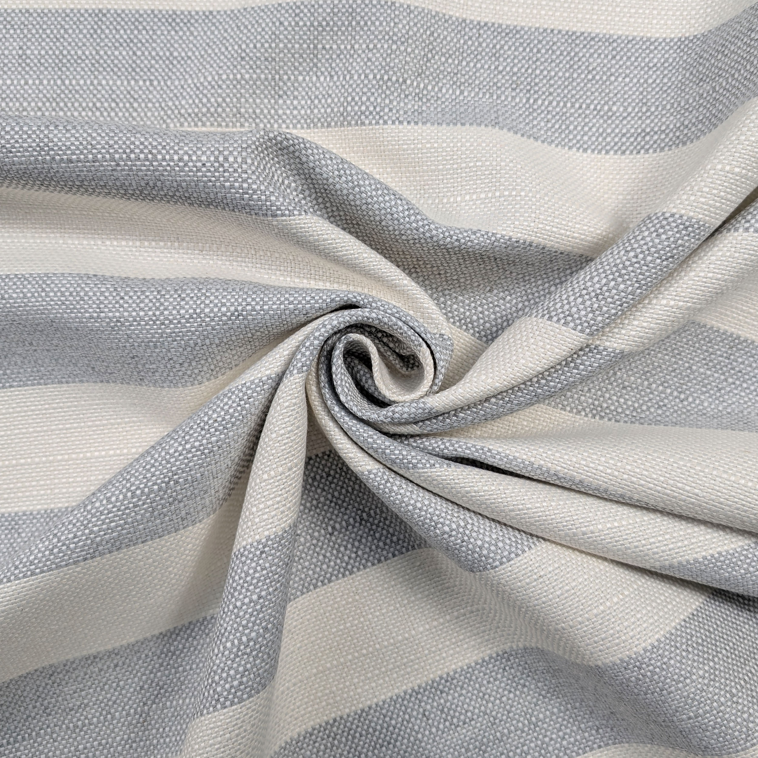 Tessuto Jacquard a Righe Grigie Image
