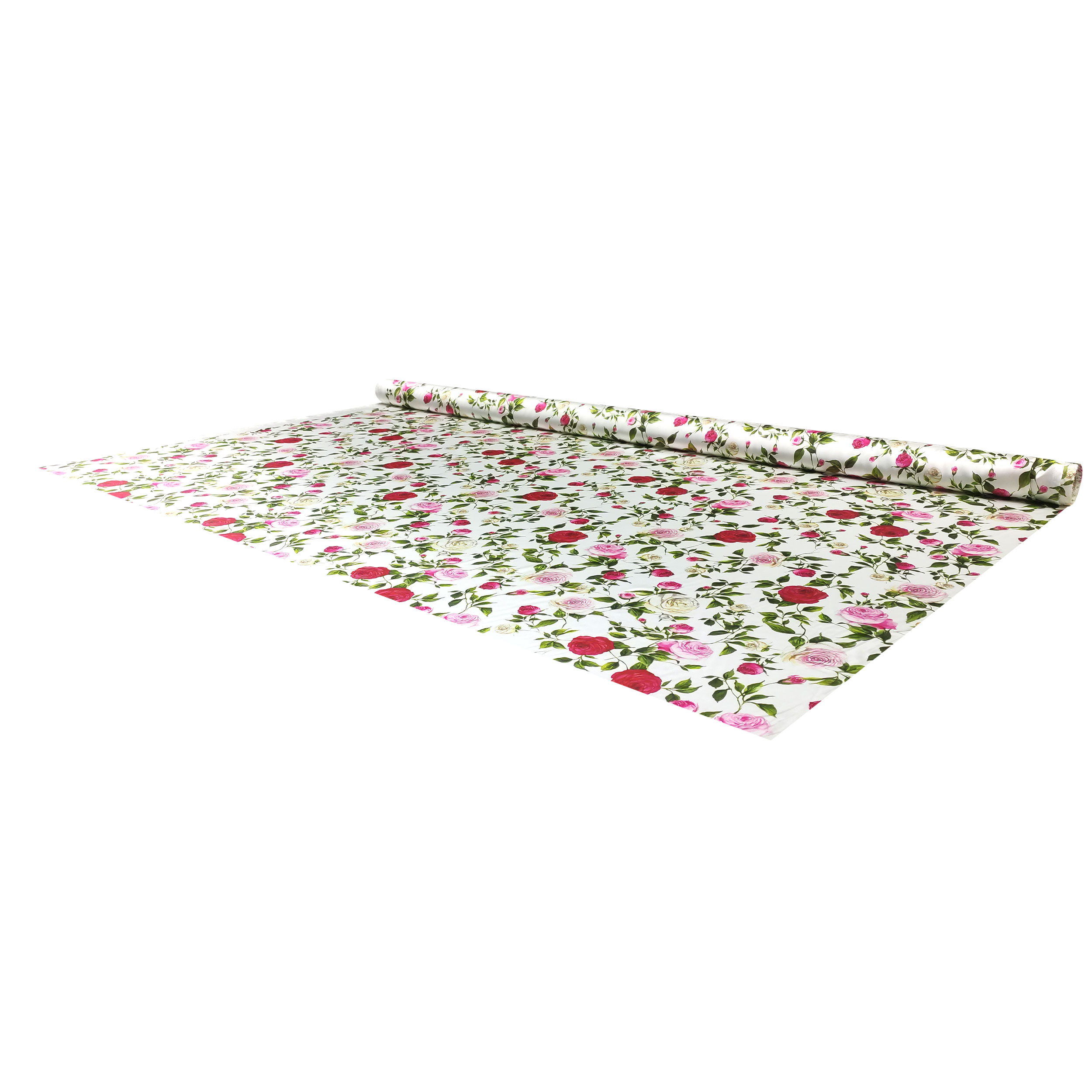 Rasetto Elasticizzato Setato Rose Sfondo Bianco