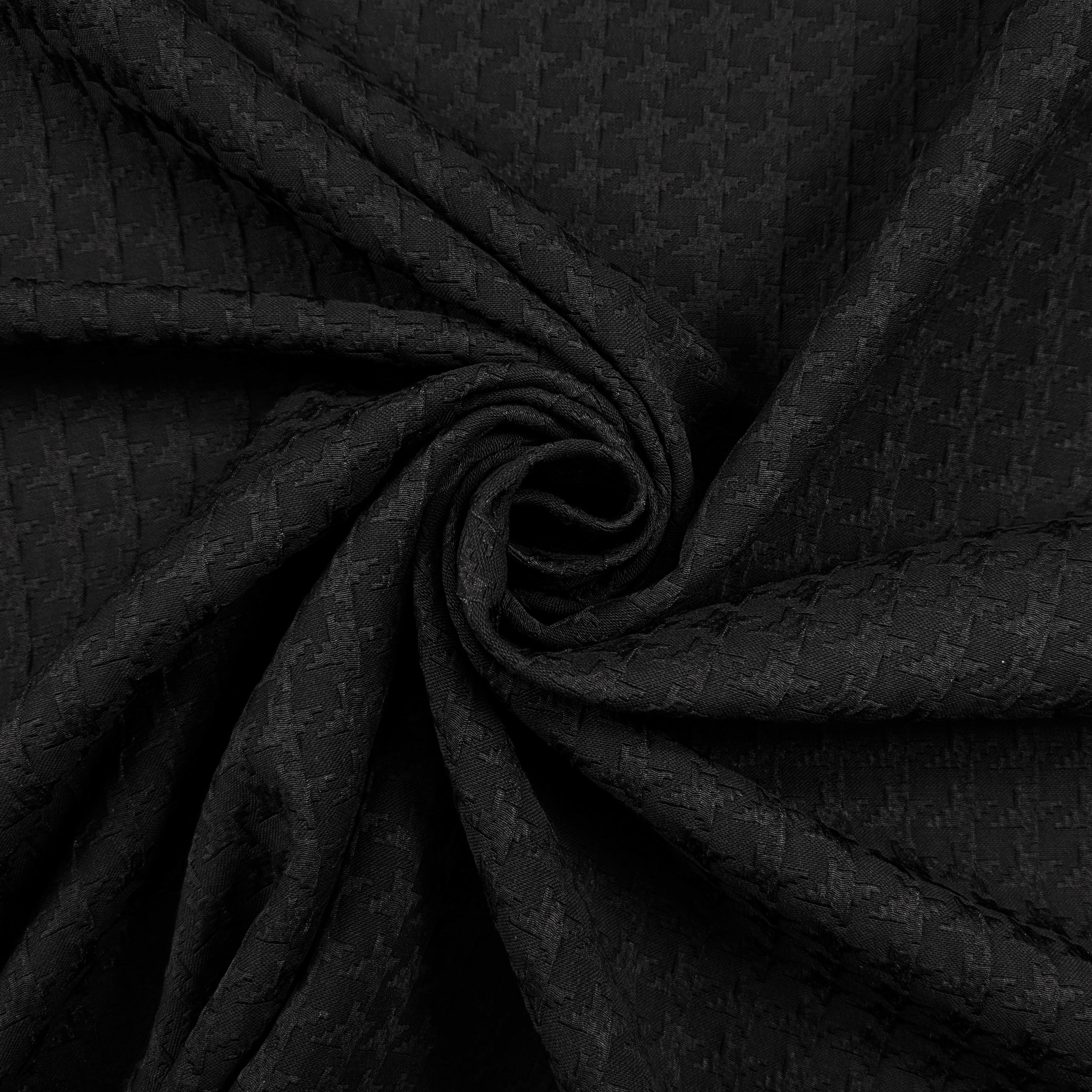 Jacquard Pied de Poule Nero Image