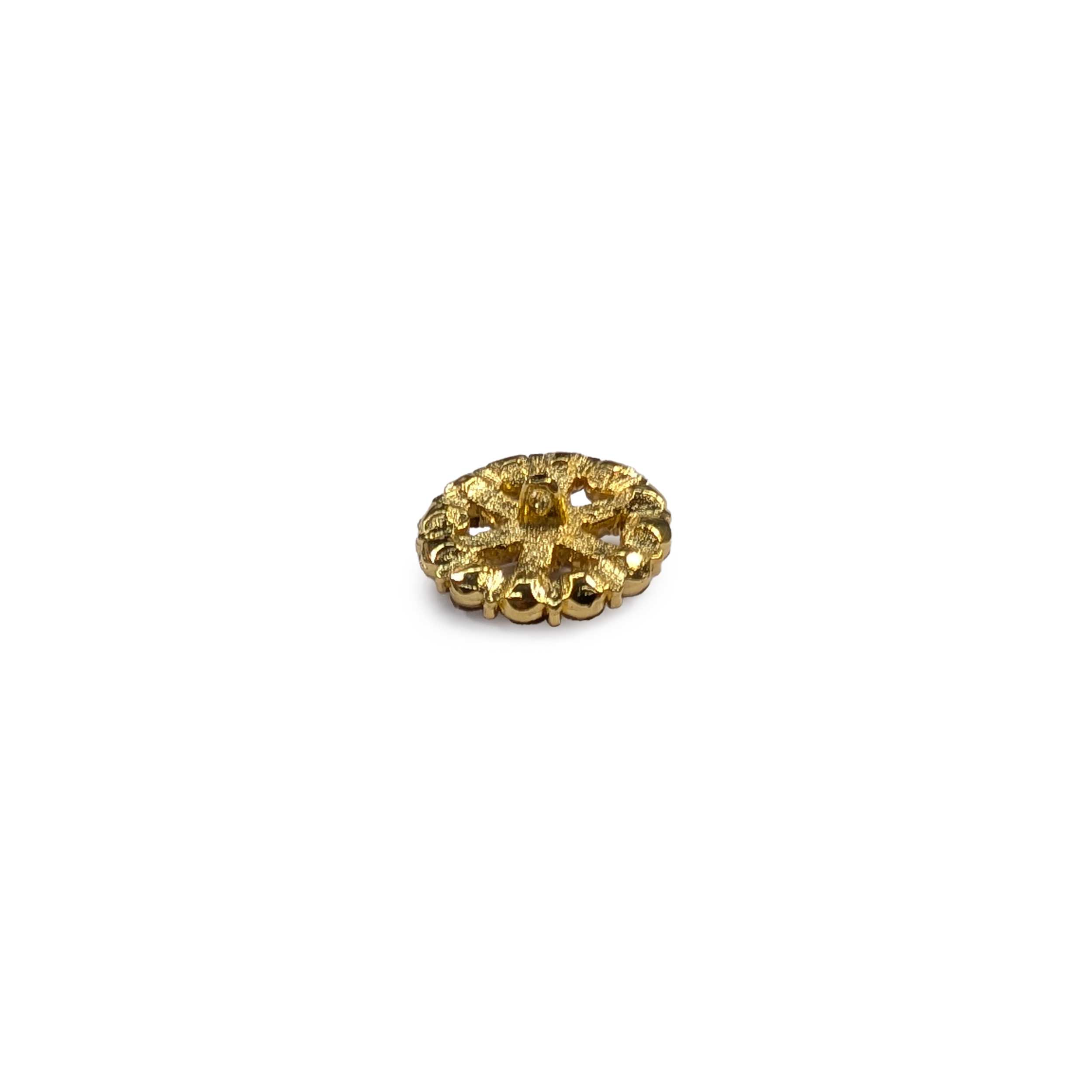 Bottone Gioiello Grande Oro e Strass Giada Image