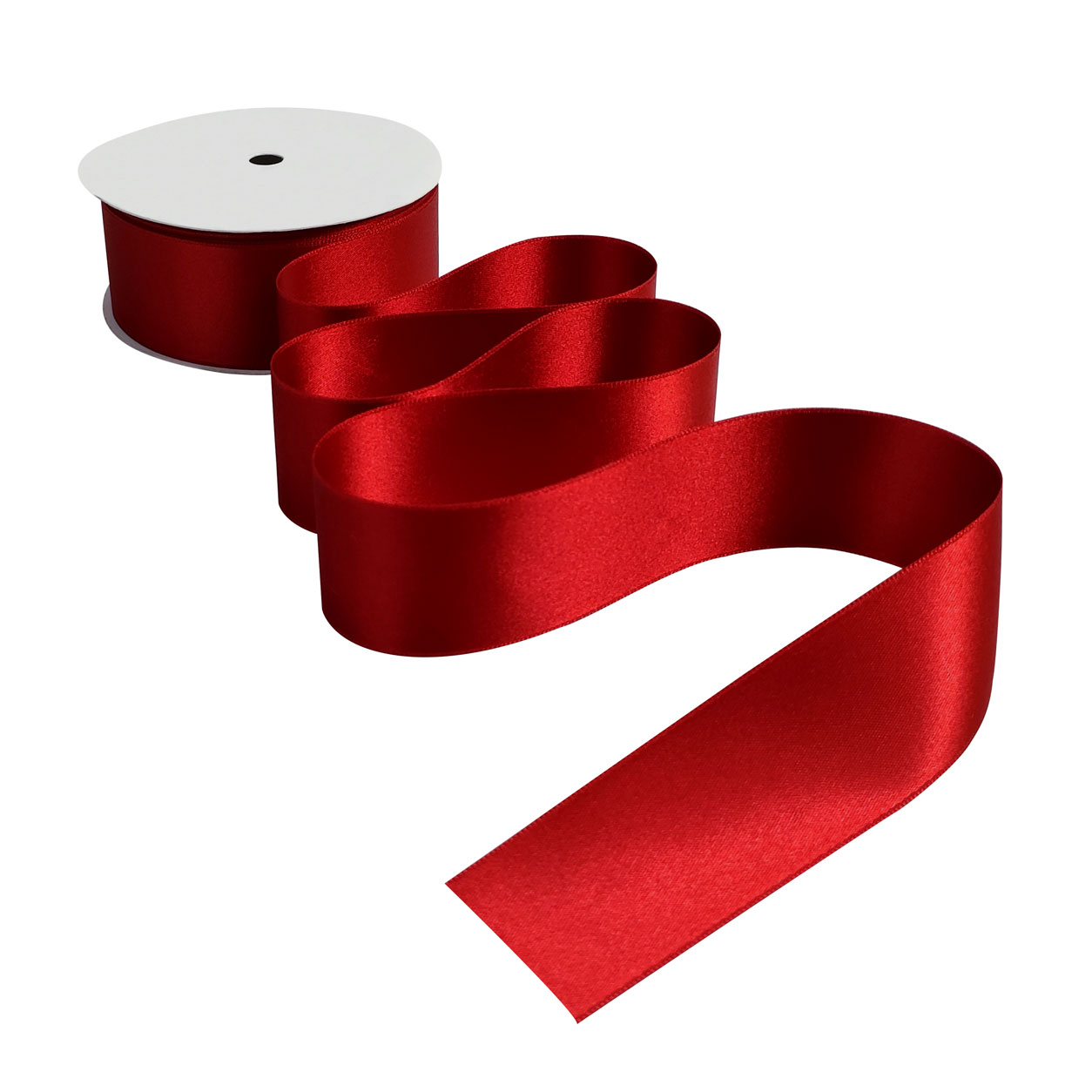 Nastro Di Raso Rosso Vino 45m X 3mm - Poliestere Lucido Per Confezioni Regalo, Decorazioni Fai Da Te, Matrimoni, Natale