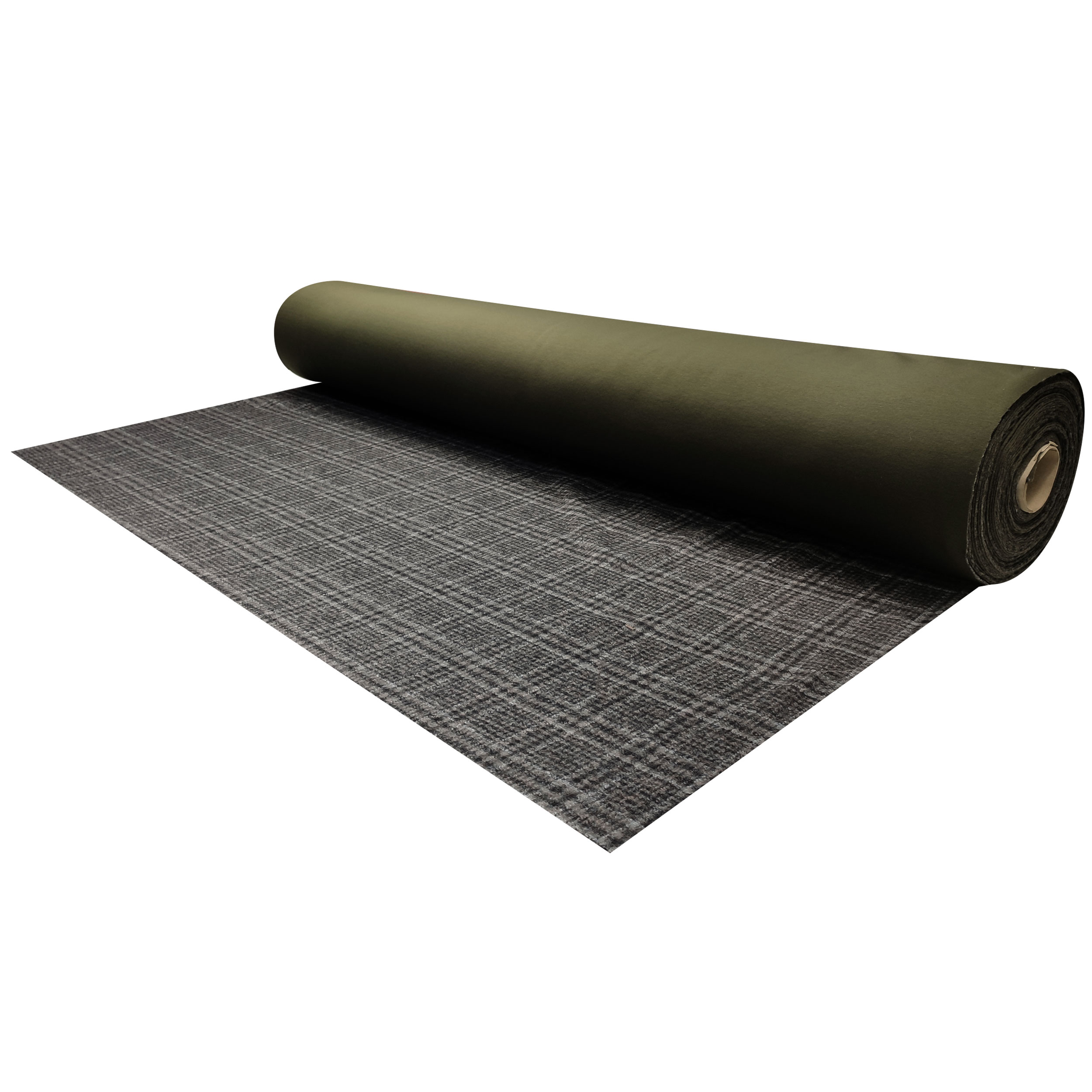 Neoprene Double-Side Tartan in Lana e Verde Militare